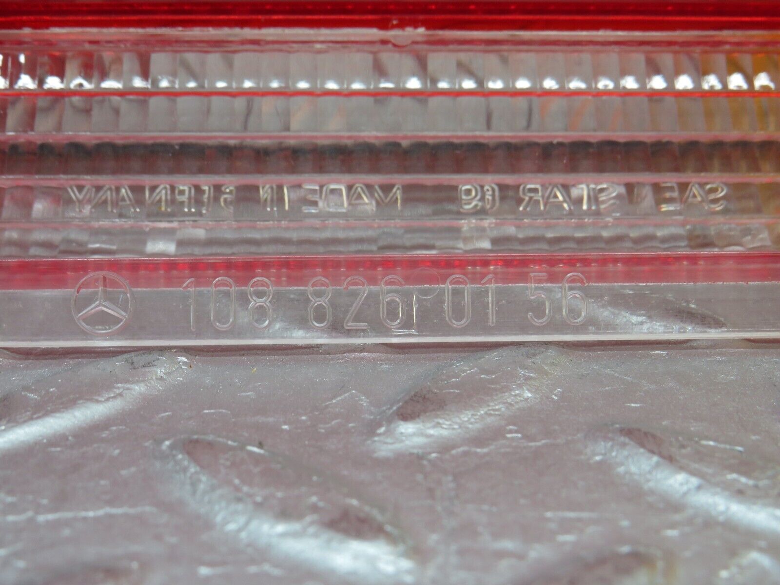 37447 Mercedes-Benz W109 300SEL Tail Light Lens Left Side 1088260156