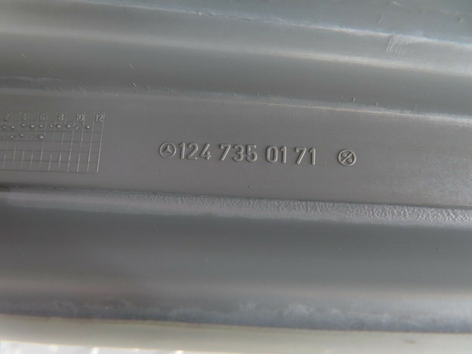 16377 Mercedes-Benz W124 260E Rear Left Door Window Frame Trim Cover