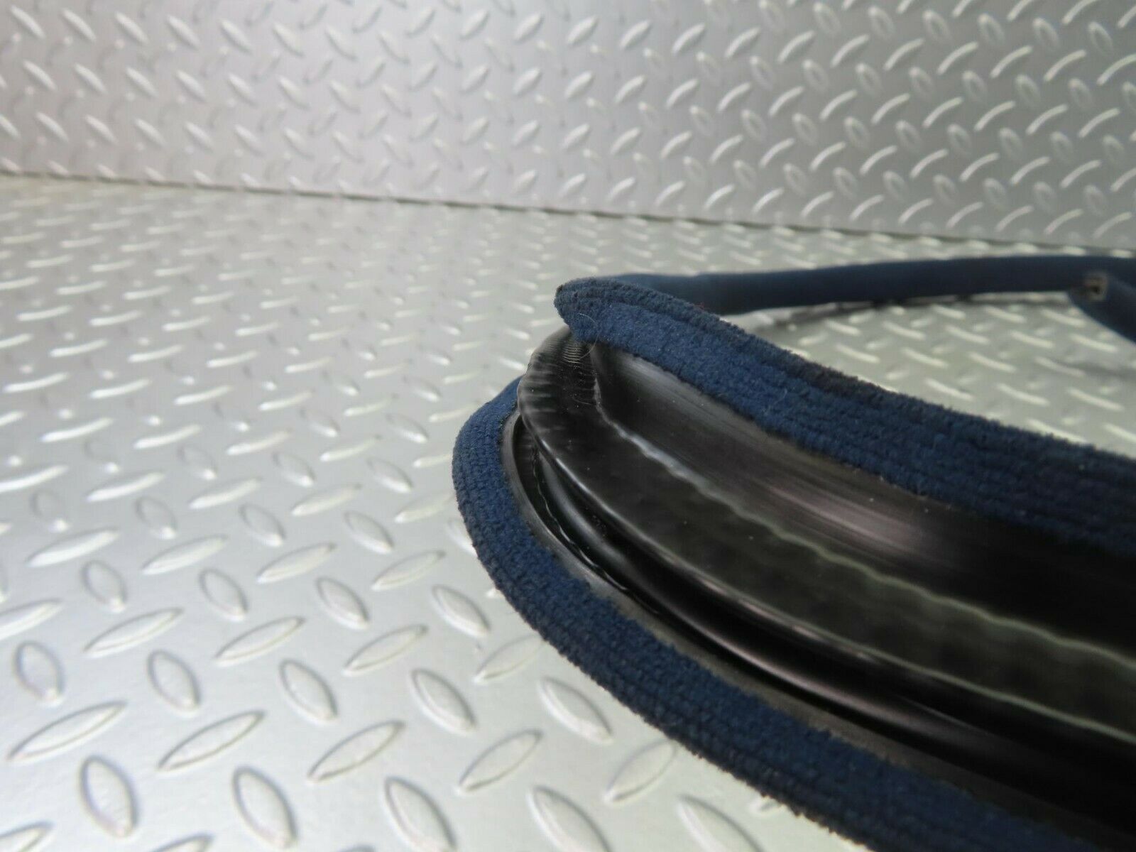 10336 Mercedes-Benz W201 190E Rear Right Cloth Covered Door Seal Blue