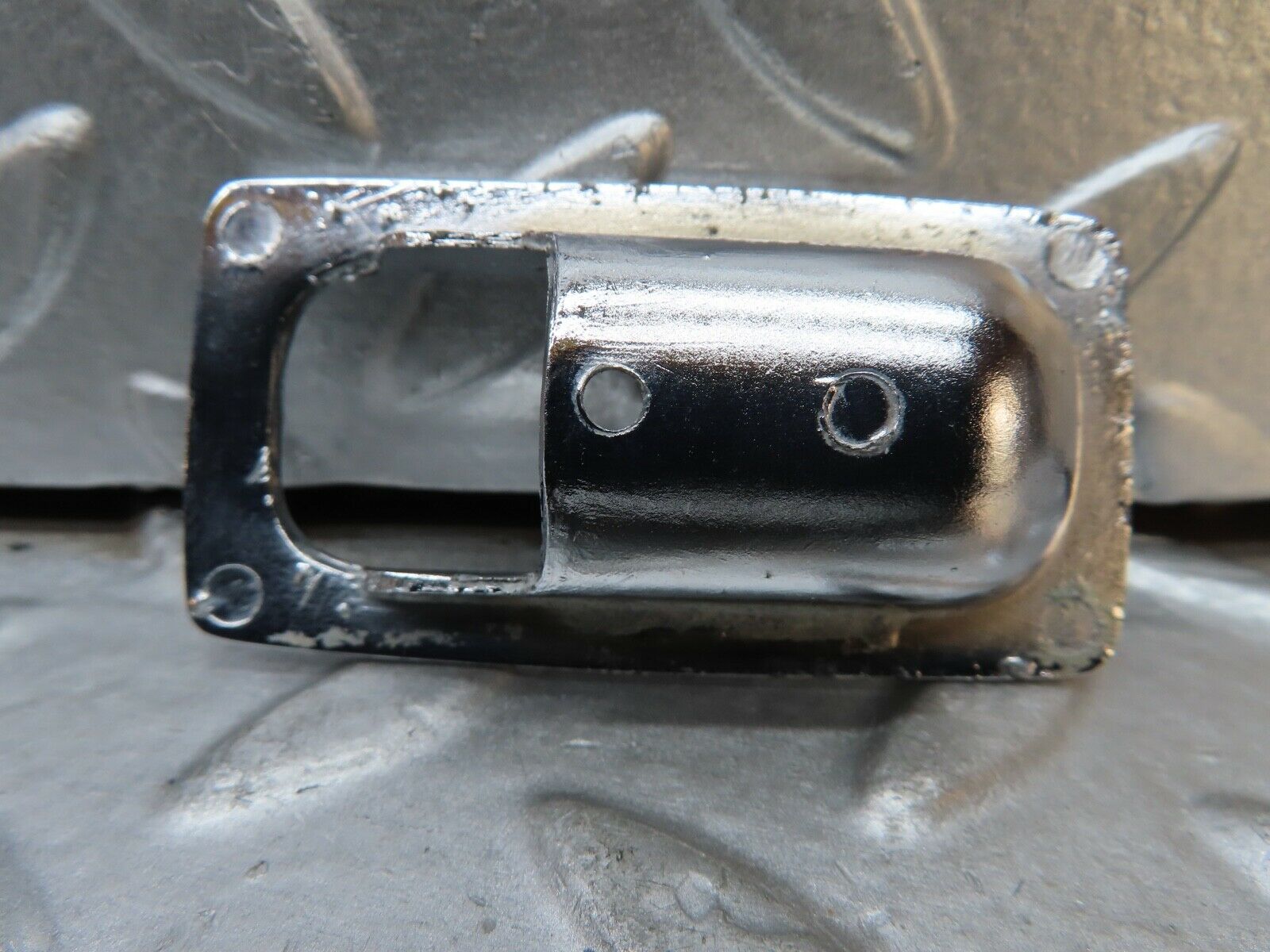 20838 Mercedes-Benz W114 250CE Coupe Door Lock Handle Surround Chrome