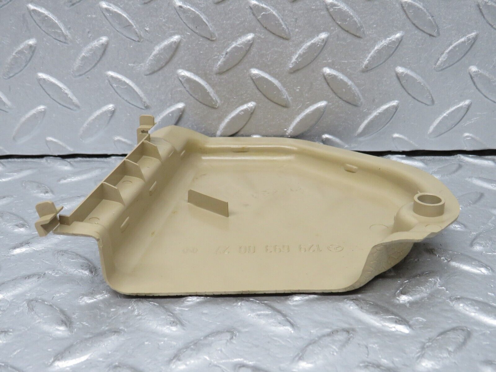 38267 Mercedes-Benz R129 280SL Coupe Trunk Lock Cover Cream 1296930027