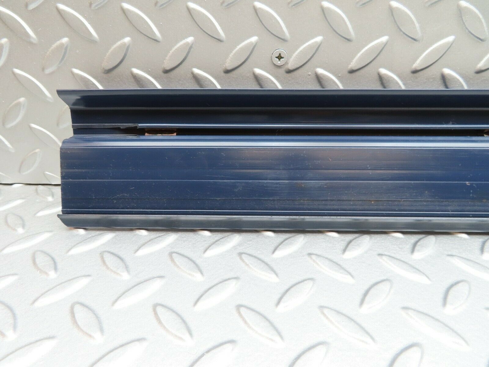 4917 Mercedes-Benz W123 230E Front Right Door Sill Trim Blue