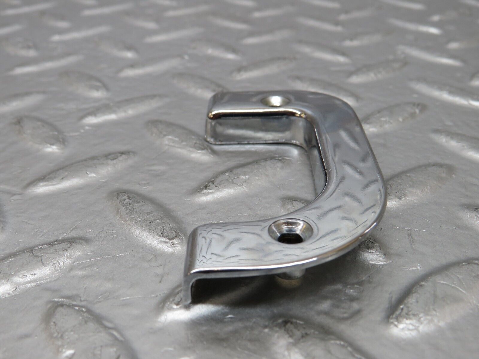 25547 Mercedes-Benz W123 200 Right Interior Chrome Door Latch Trim 1237230224