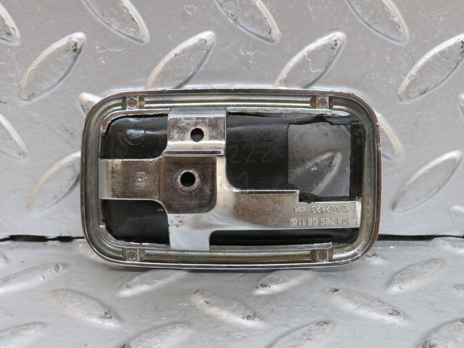 28294 Mercedes-Benz S123 240D Chrome Frame For Door Opener Right 1087660611