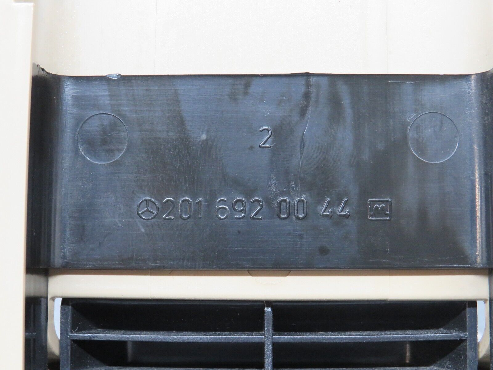 27536 Mercedes-Benz S124 300TE Left B Pillar Seat Belt Height Adjustment Trim