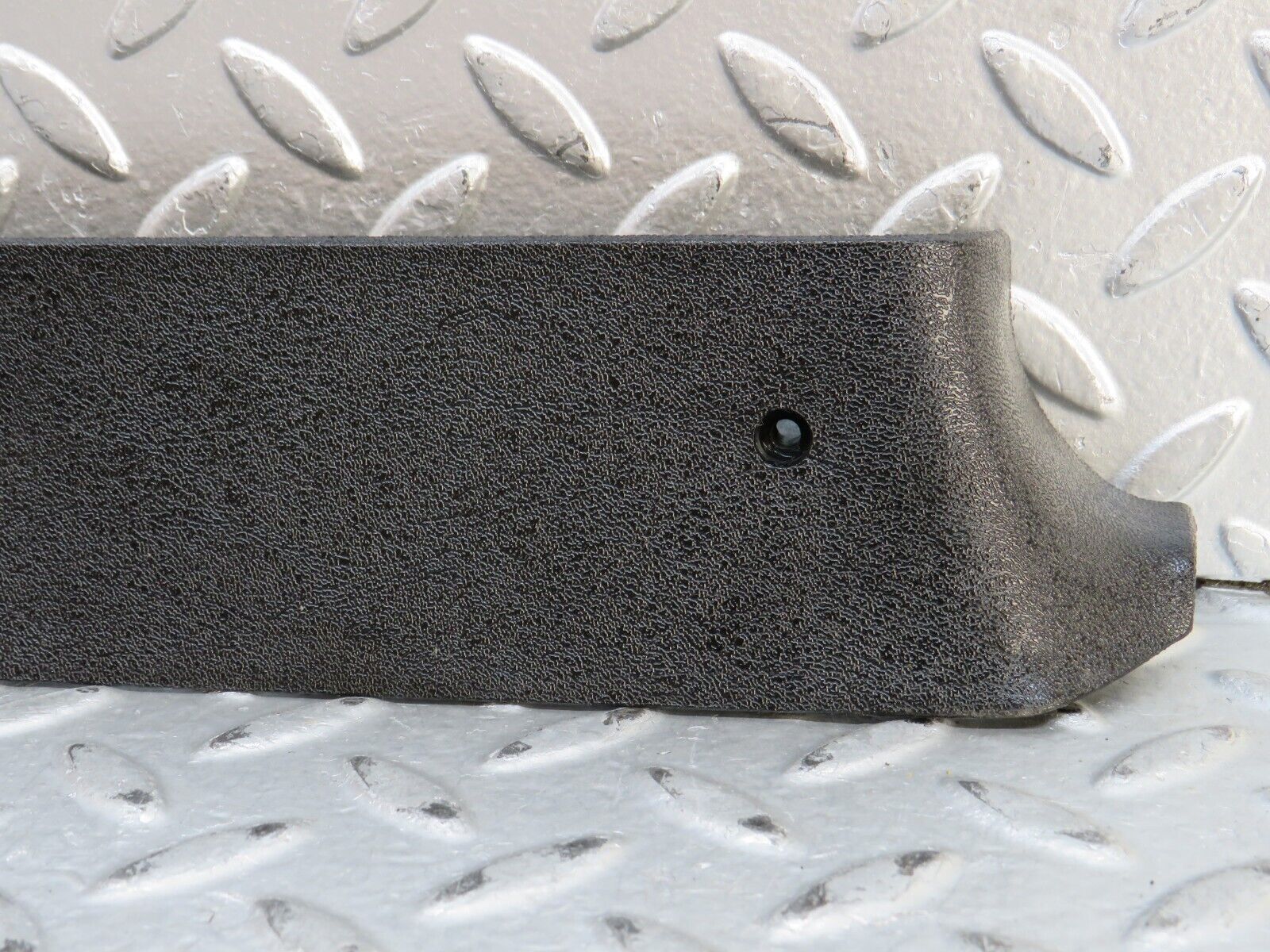 28268 Mercedes-Benz S123 240D Wagon B Pillar Bottom Cover Left Black 123692212