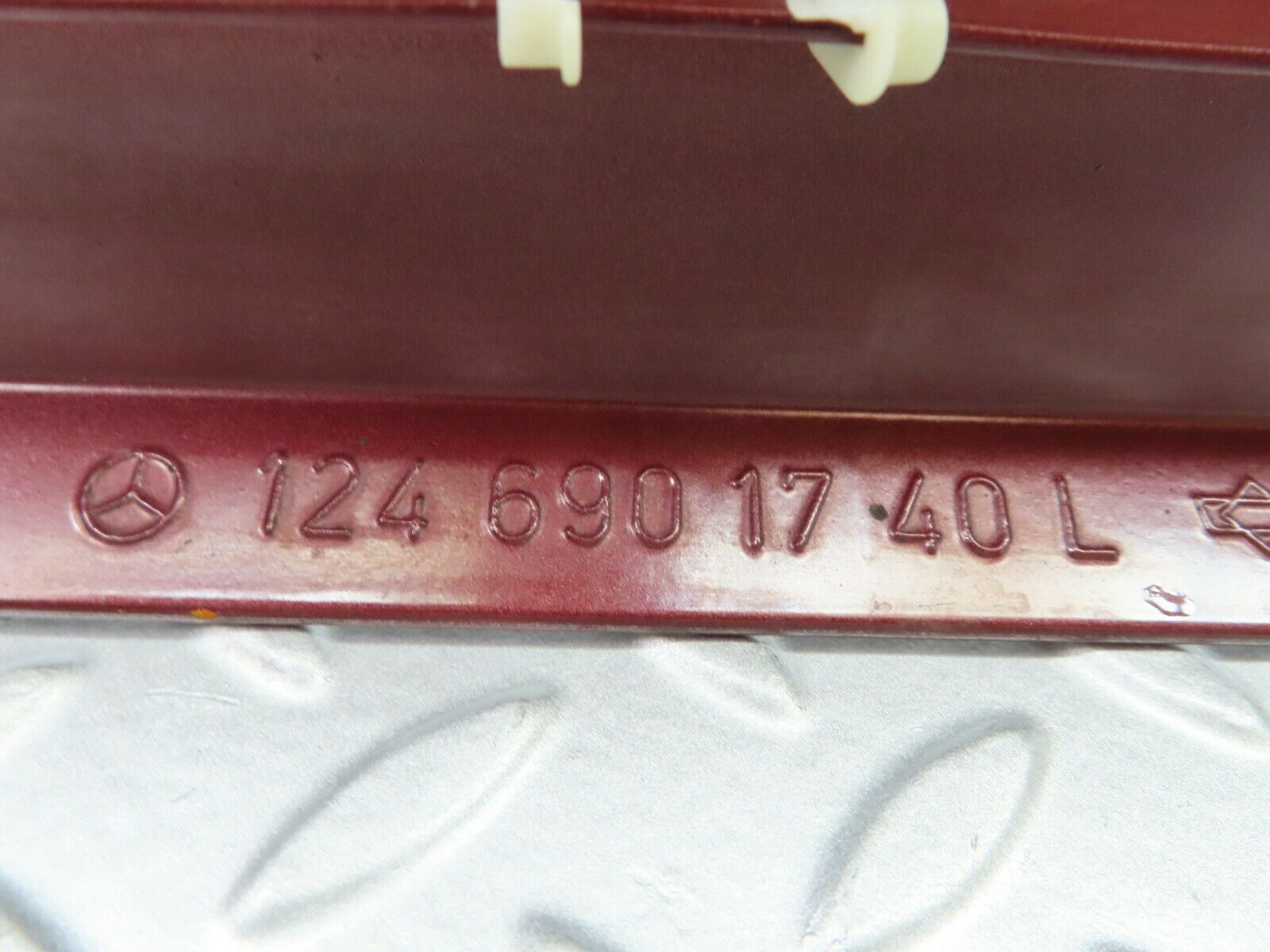 6590 Mercedes-Benz S124 E220 Wagon Rear Left Door Lower Moulding 1246901740