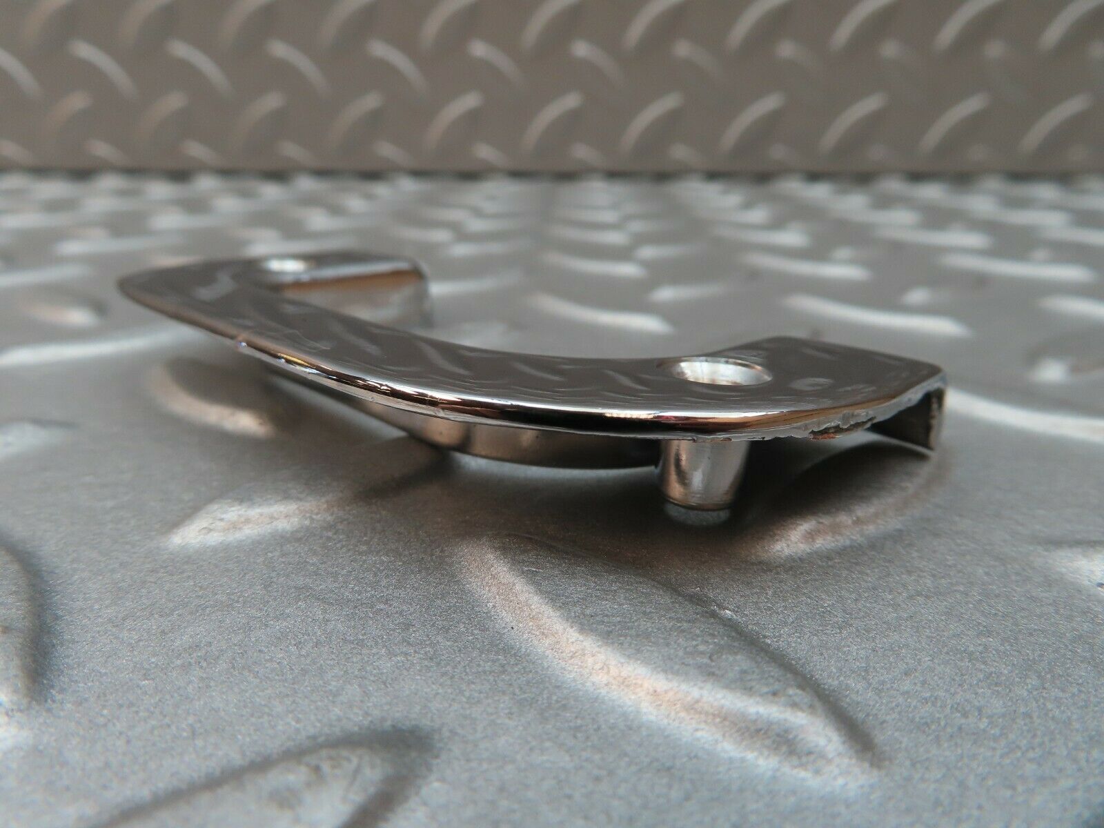 3824 Mercedes-Benz S123 200T Wagon Left Chrome Door Latch Trim 1237230124