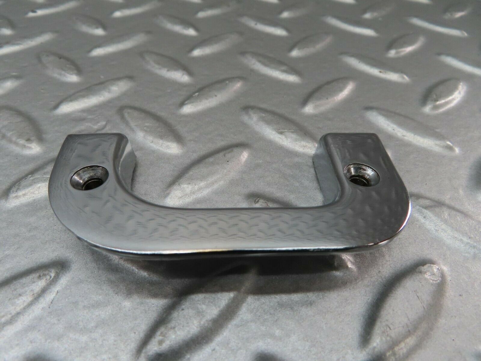 15226 Mercedes-Benz W123 230E Right Interior Chrome Door Latch Trim 1237230224