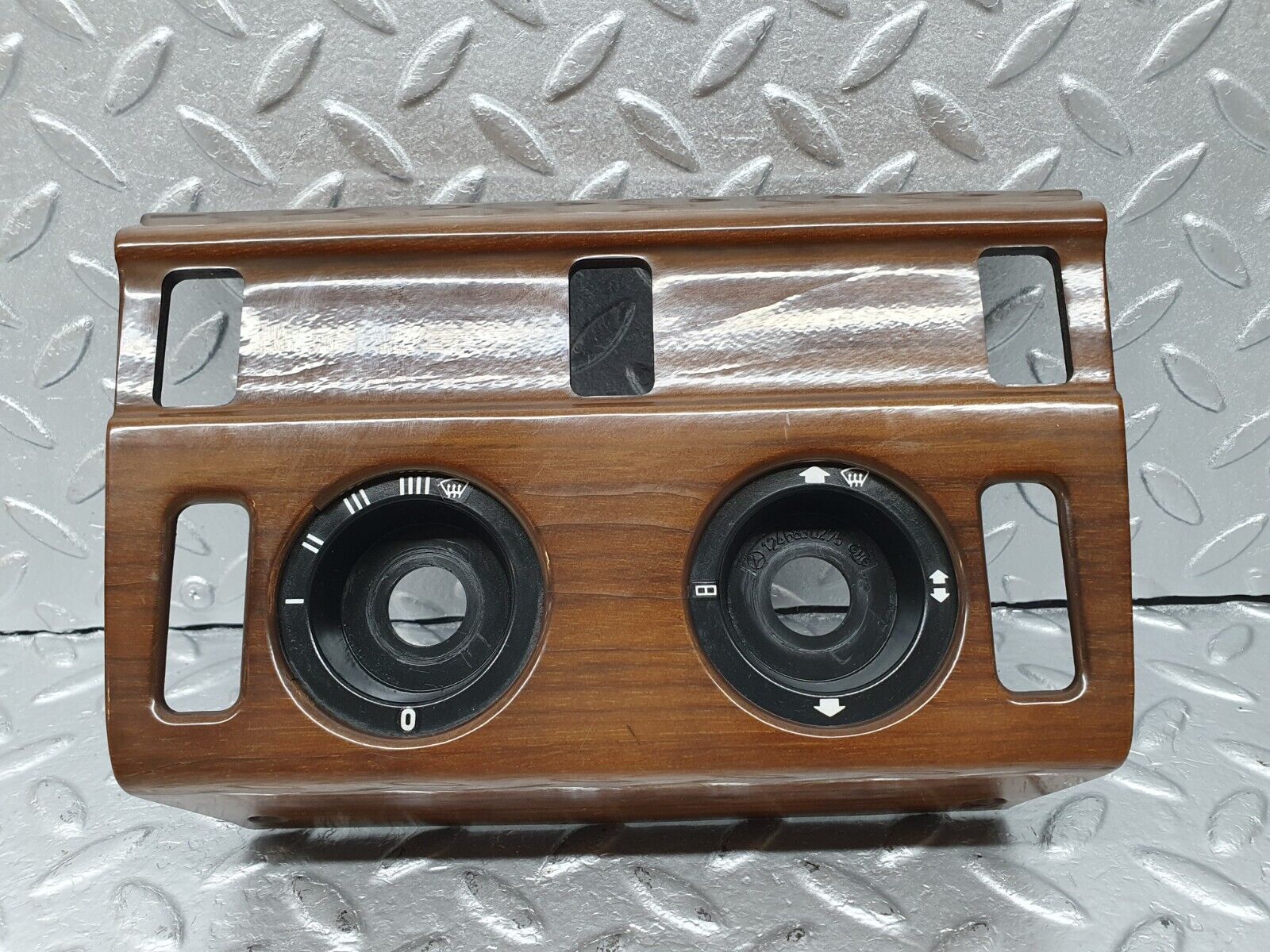 41398 Mercedes-Benz W124 200E Heater Control Panel Wood Trim 1246830275