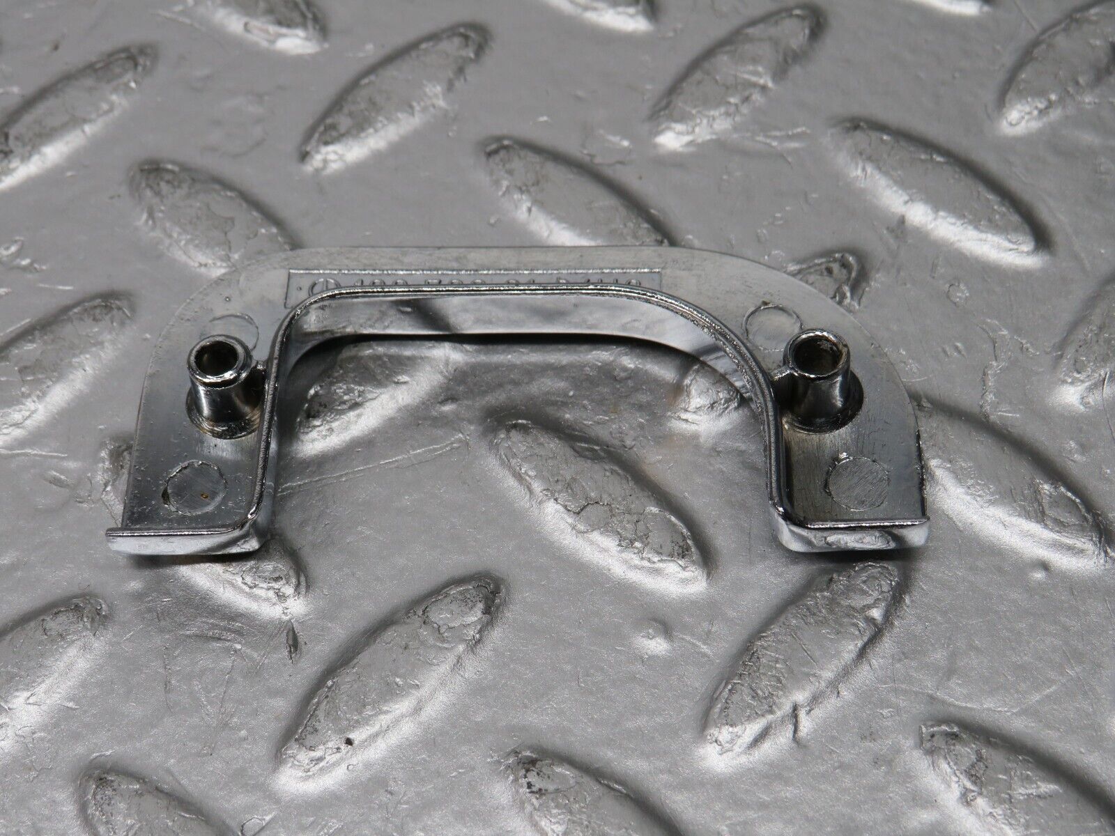 0544 Mercedes-Benz W123 230E Left Interior Chrome Door Latch Trim 1237230124