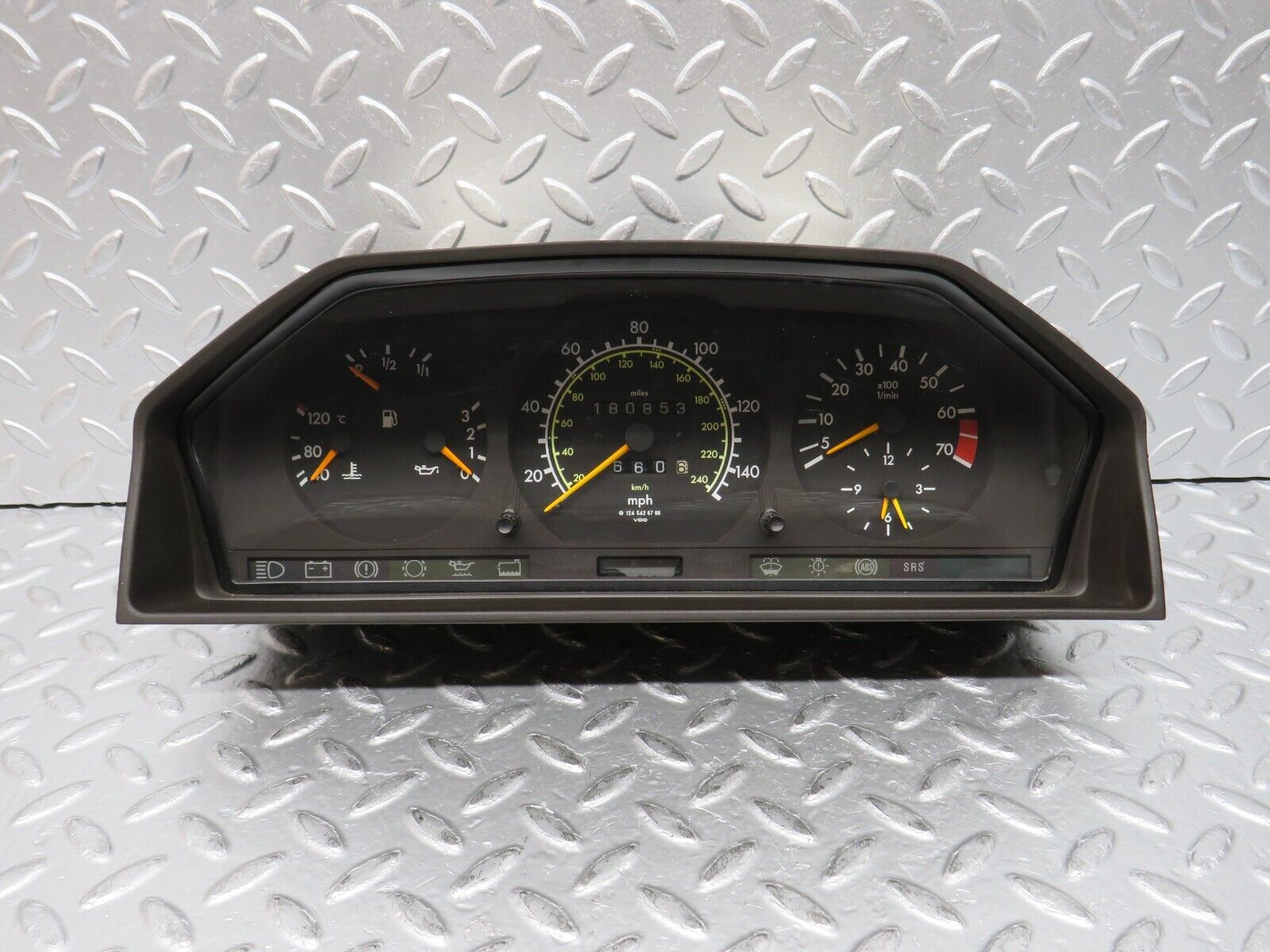 31490 Mercedes-Benz S124 220TE Wagon Instrument Cluster 1244400447 1245426769