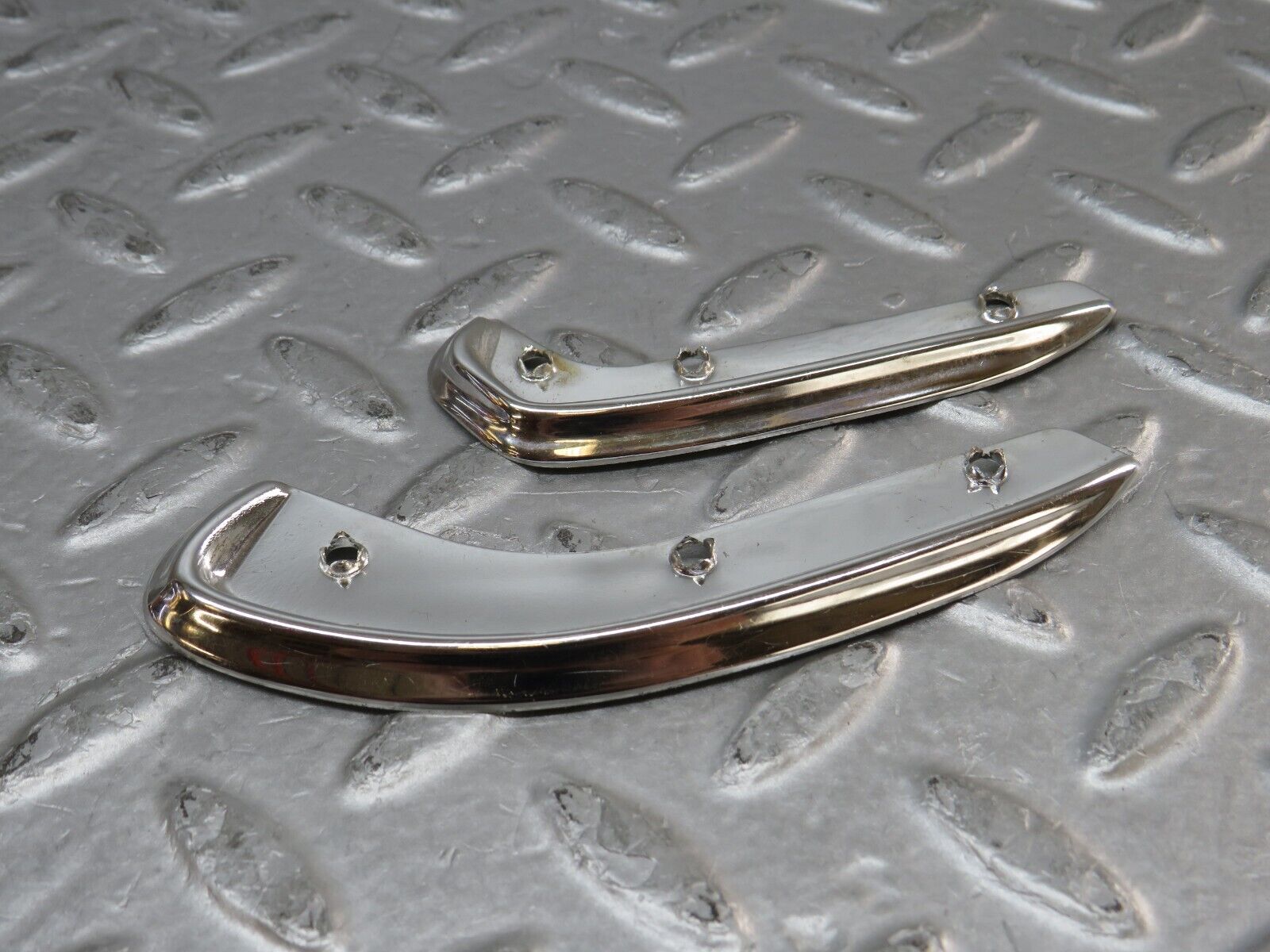 37299 Mercedes-Benz W109 300SEL Interior Door Handle Chrome Trim Pair Left
