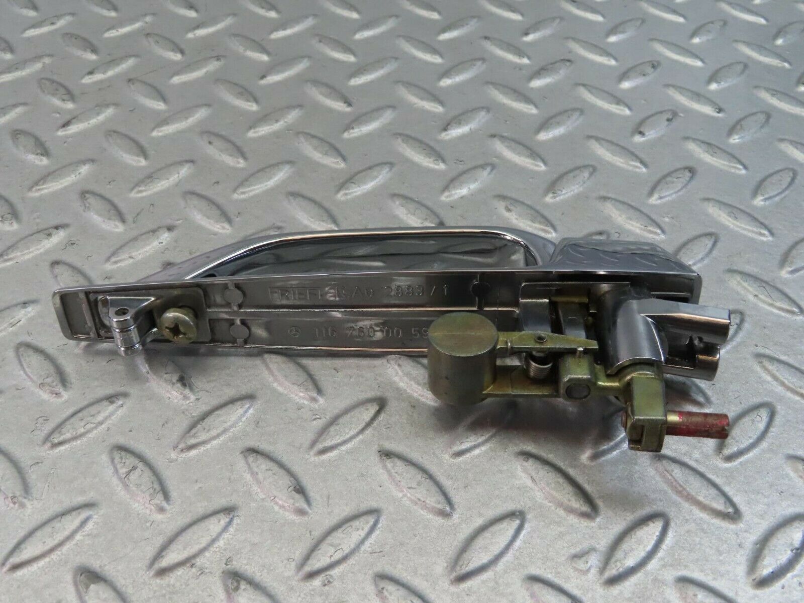 8747 Mercedes-Benz W116 Chrome Door Handle Rear Right 1167600059