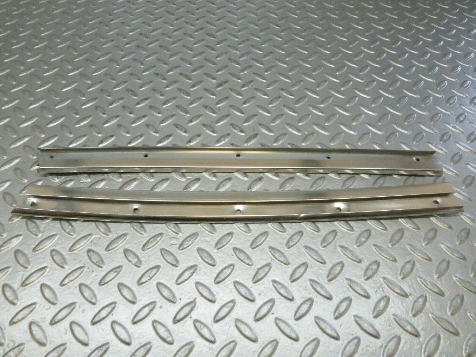 23820 Mercedes-Benz C107 450SLC Coupe A Pillar Chrome Moulding Trim Pair