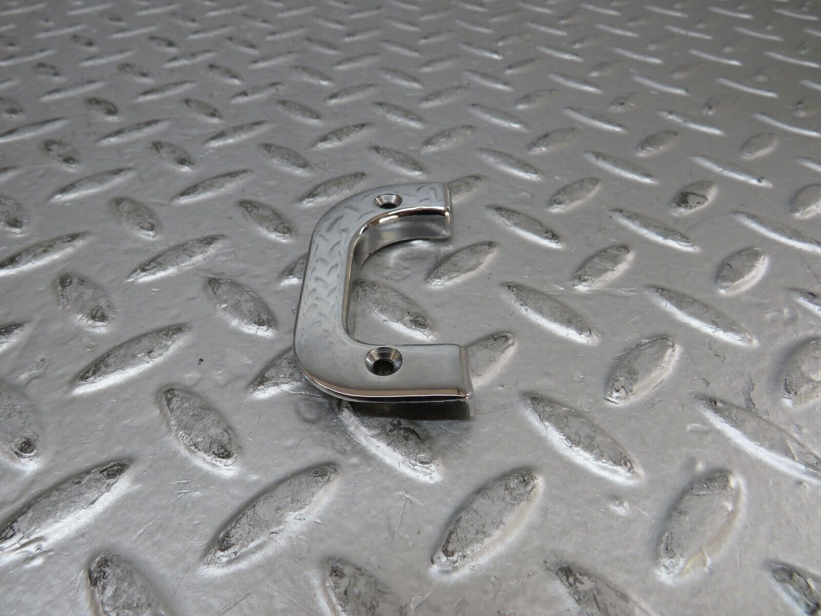 27169 Mercedes-Benz W123 280E Right Interior Chrome Door Latch Trim 1237230224