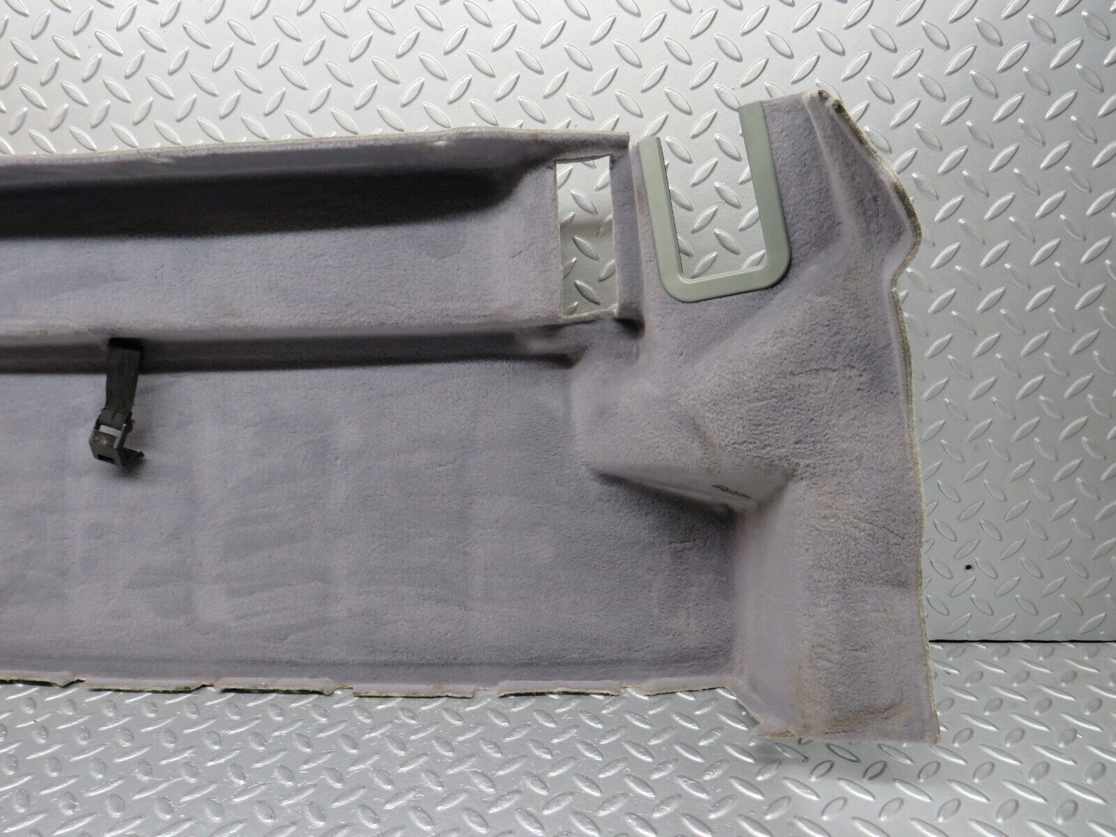 39368 Mercedes-Benz R129 320SL Coupe Fuel Tank Cover Plate Carpet Grey 1296903141