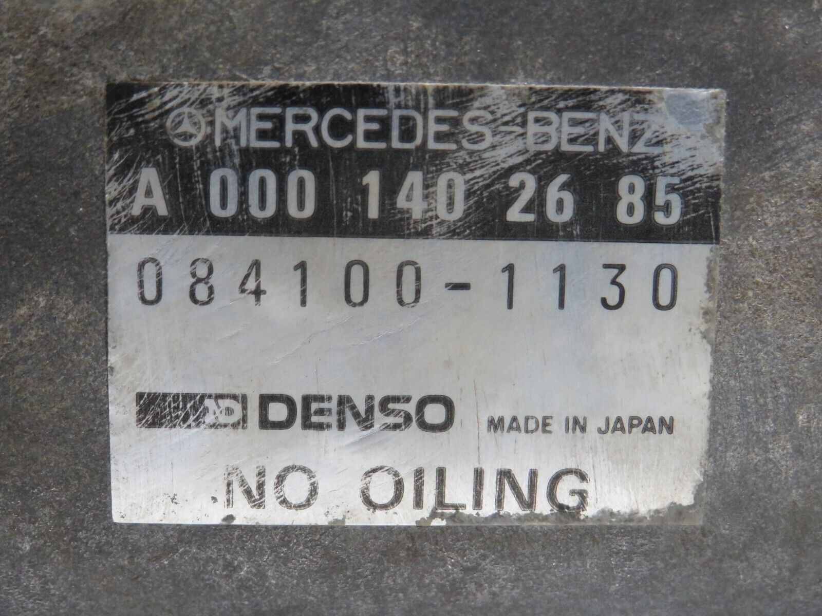 38624 Mercedes-Benz R129 280SL Coupe Exhaust Secondary Air Pump Denso 0001402685 1041400081