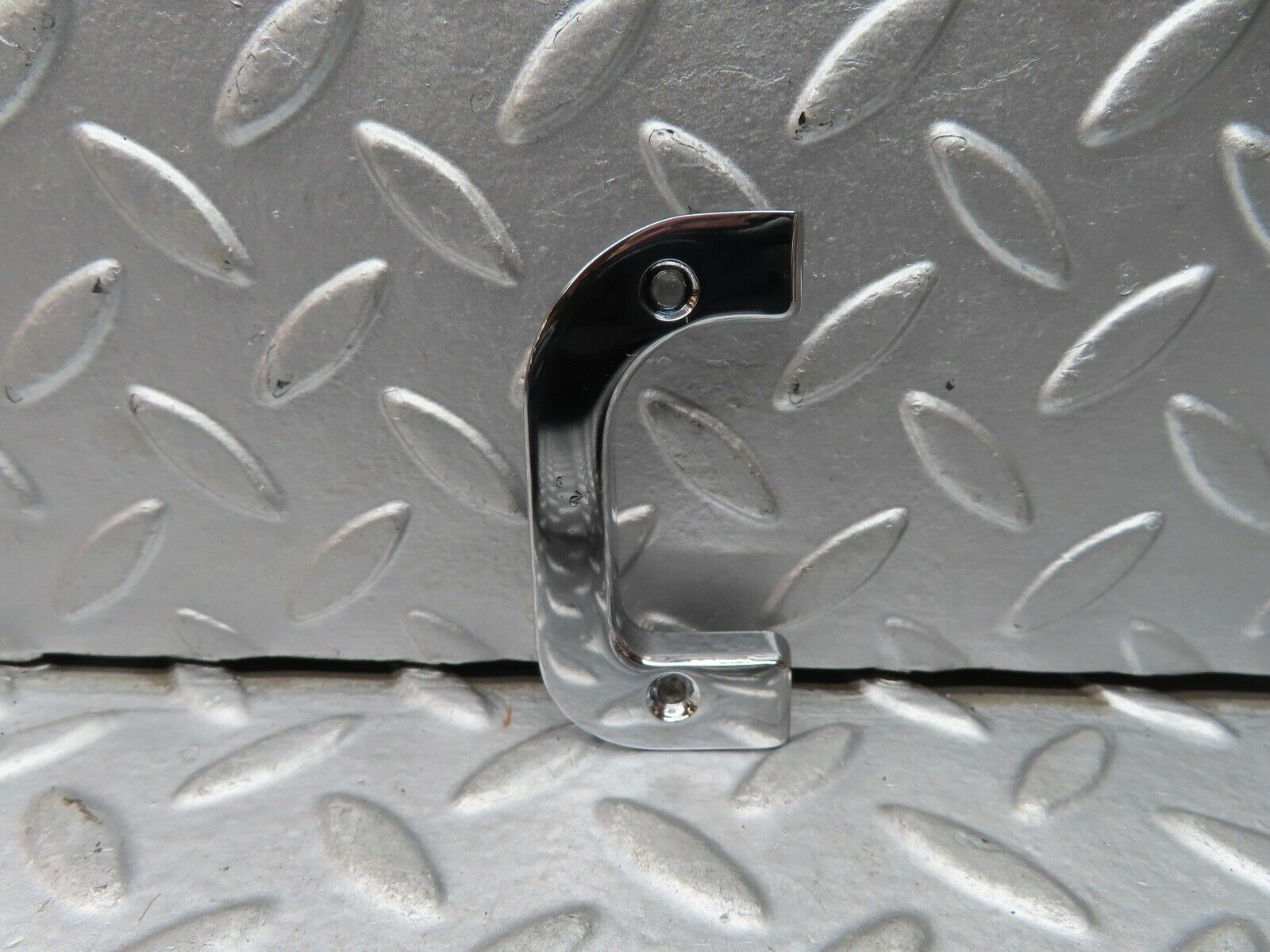 21490 Mercedes-Benz W126 300SE Right Chrome Door Latch Trim 1237230224