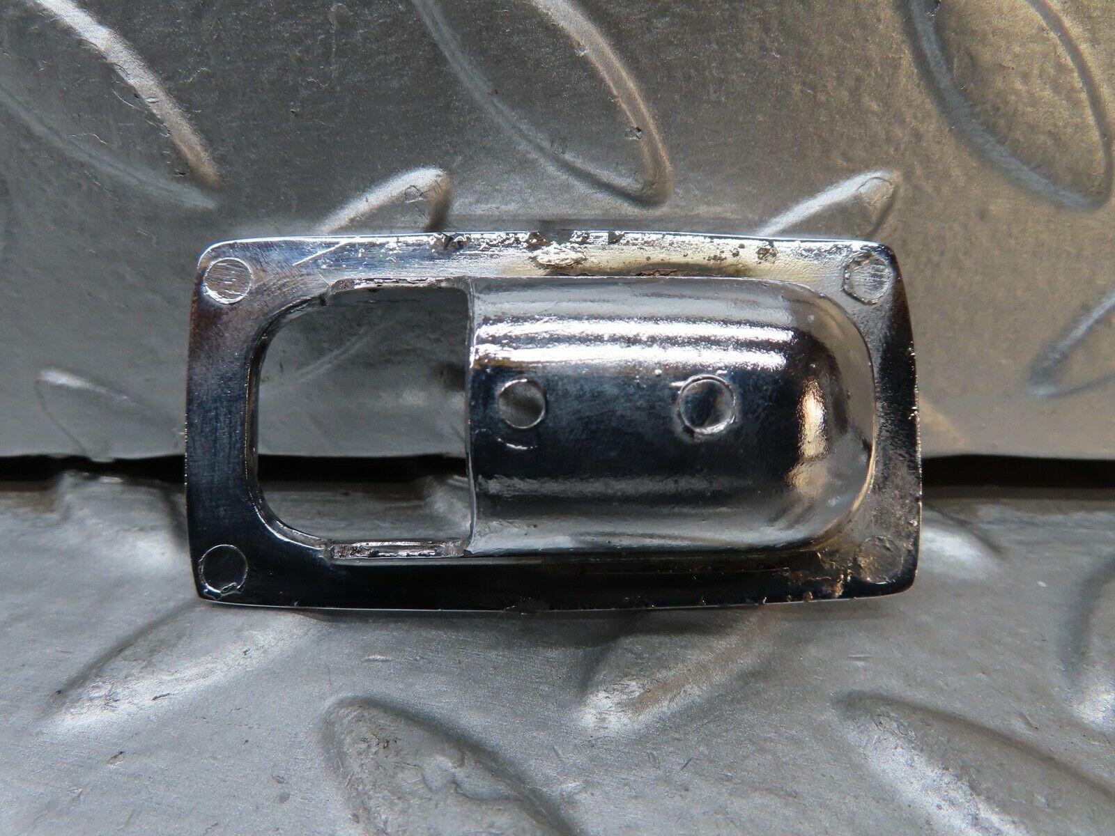 20839 Mercedes-Benz W114 250CE Coupe Door Lock Handle Surround Chrome