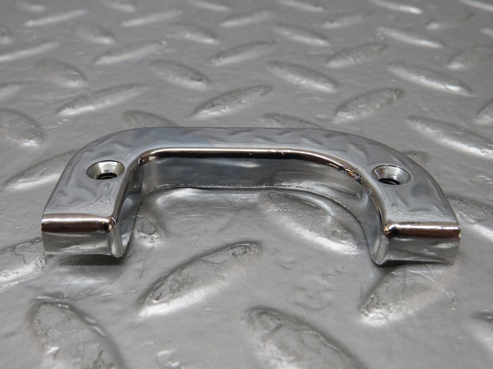 25547 Mercedes-Benz W123 200 Right Interior Chrome Door Latch Trim 1237230224