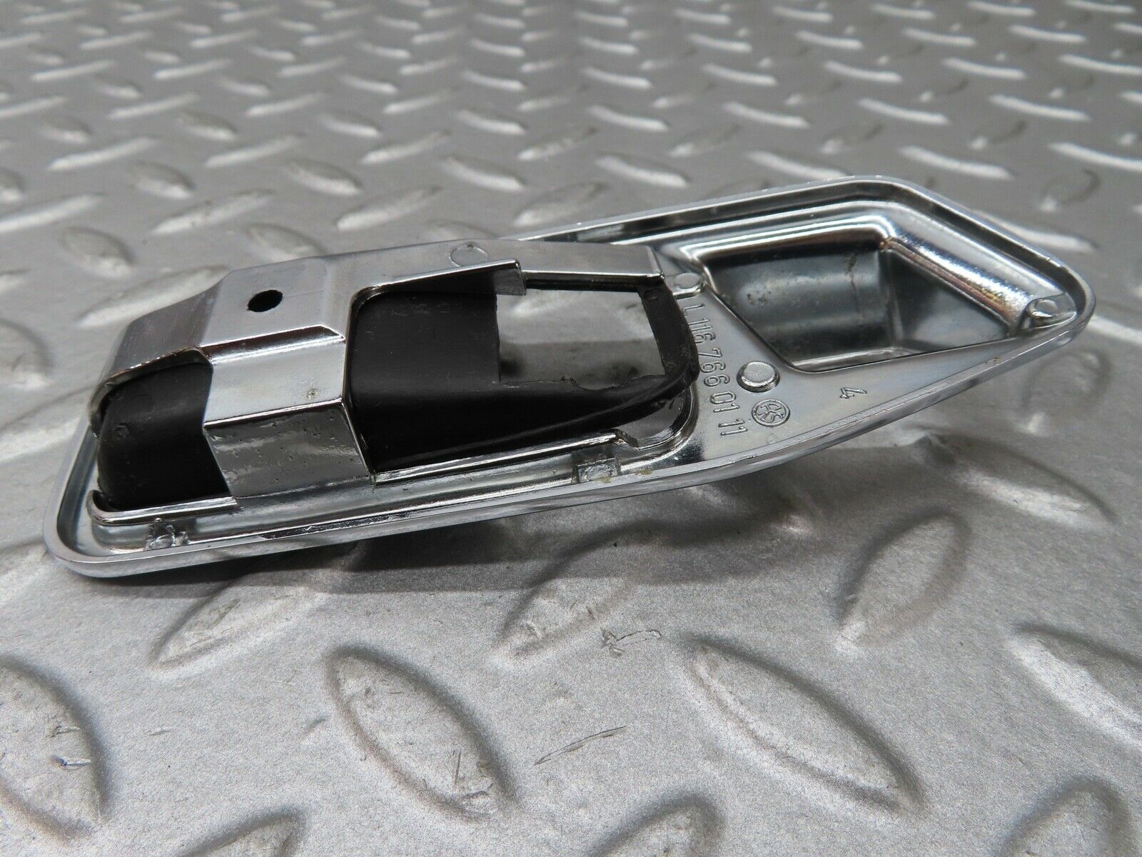 17573 Mercedes-Benz W116 450SEL Chrome Frame For Door Opener Left 1167660111