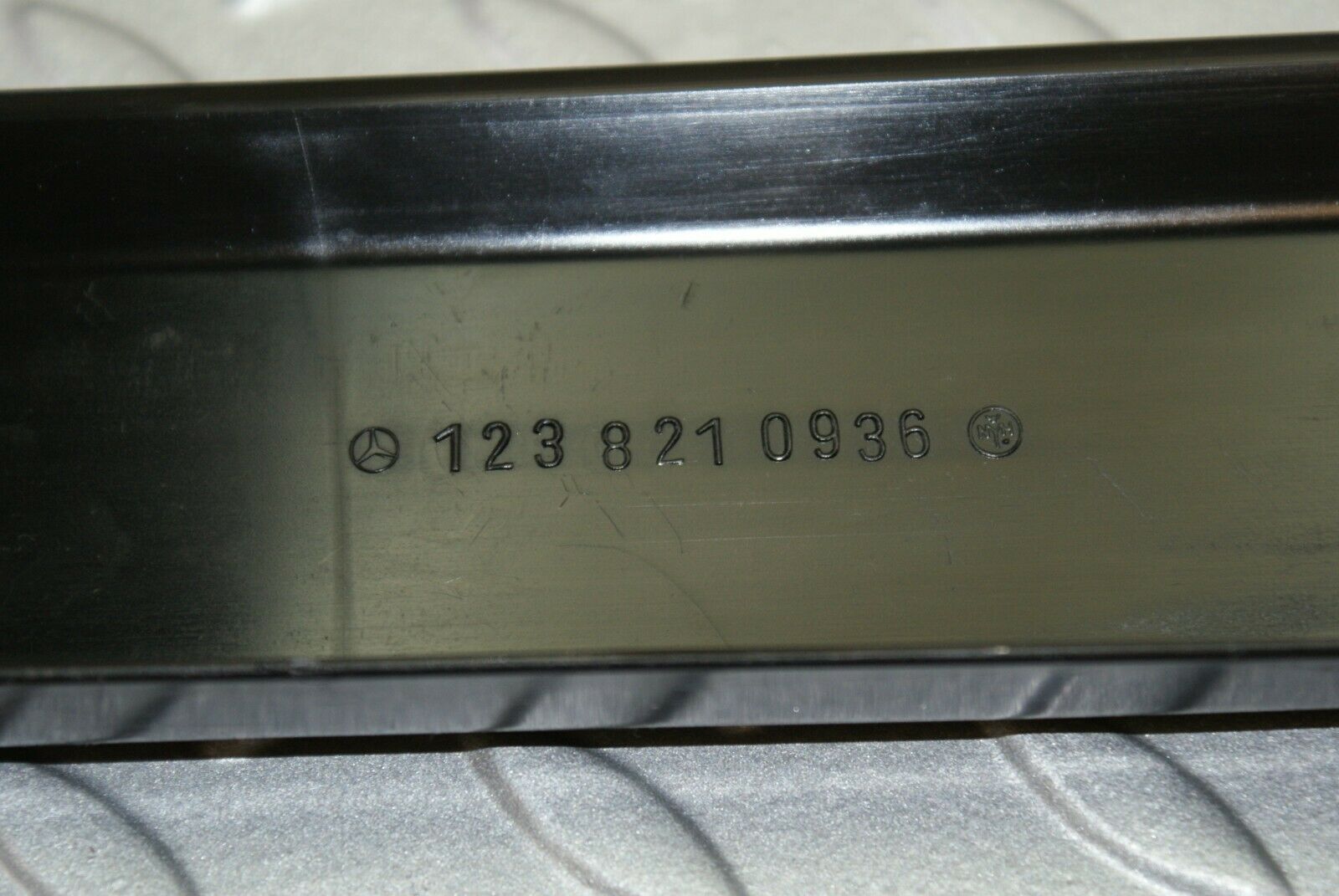 2988 Mercedes-Benz C123 280CE Coupe Cable Channel Cover Set 1238210936