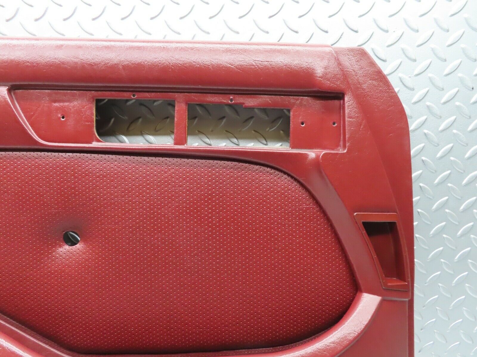 21458 Mercedes-Benz W126 300SE Front Left Door Card Burgundy Red 1267270170