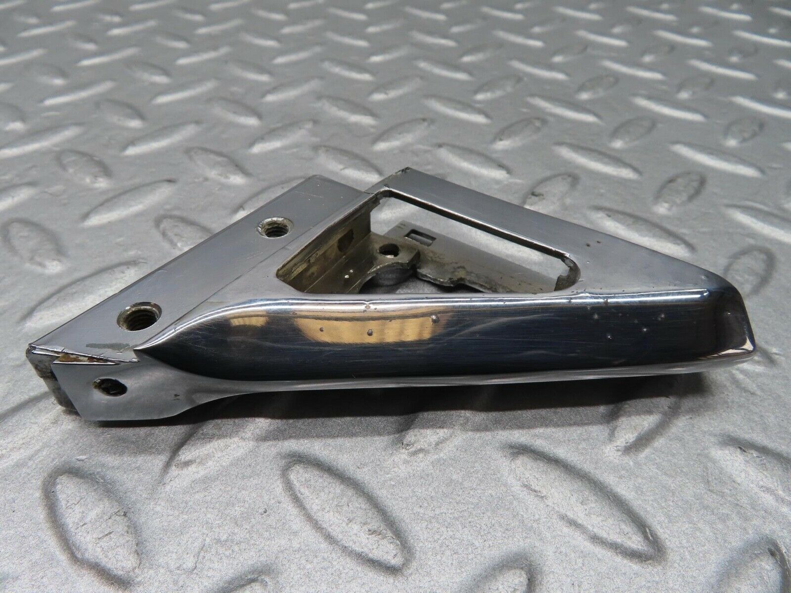 14068 Mercedes-Benz C107 280SLC Right Wing Mirror Triangle Chrome Bracket