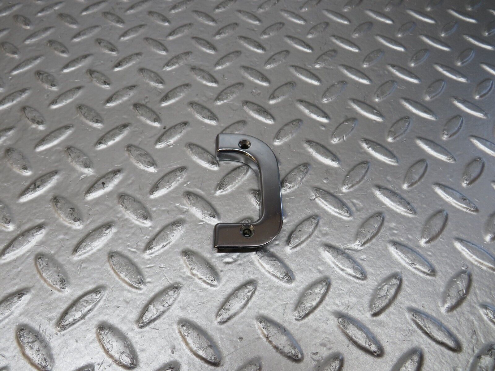 26801 Mercedes-Benz W123 240D Left Interior Door Chrome Latch Trim 1237230124