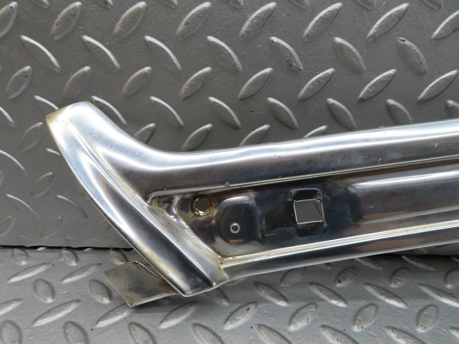 17683 Mercedes-Benz W116 450SEL A Pillar Chrome Moulding Trim Left Side