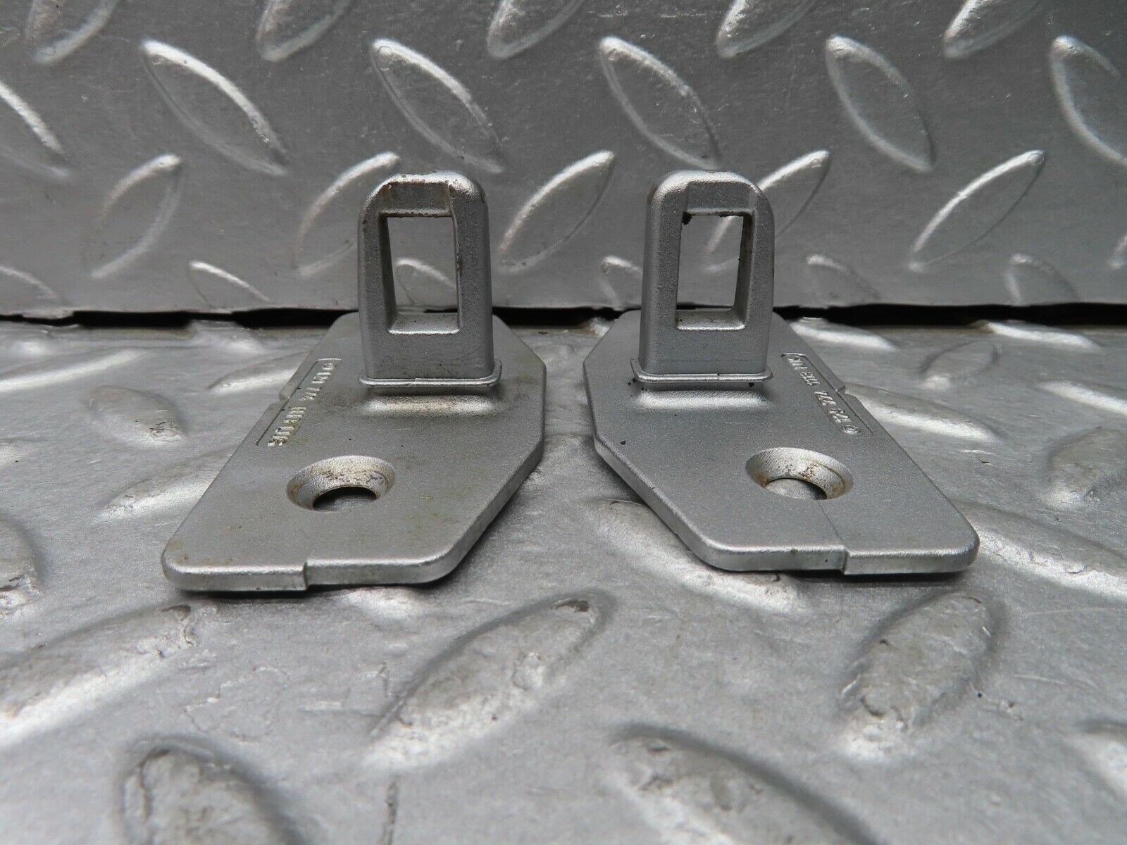 20147 Mercedes-Benz R129 300SL Coupe Front Soft Top Lock Brackets 1297741113