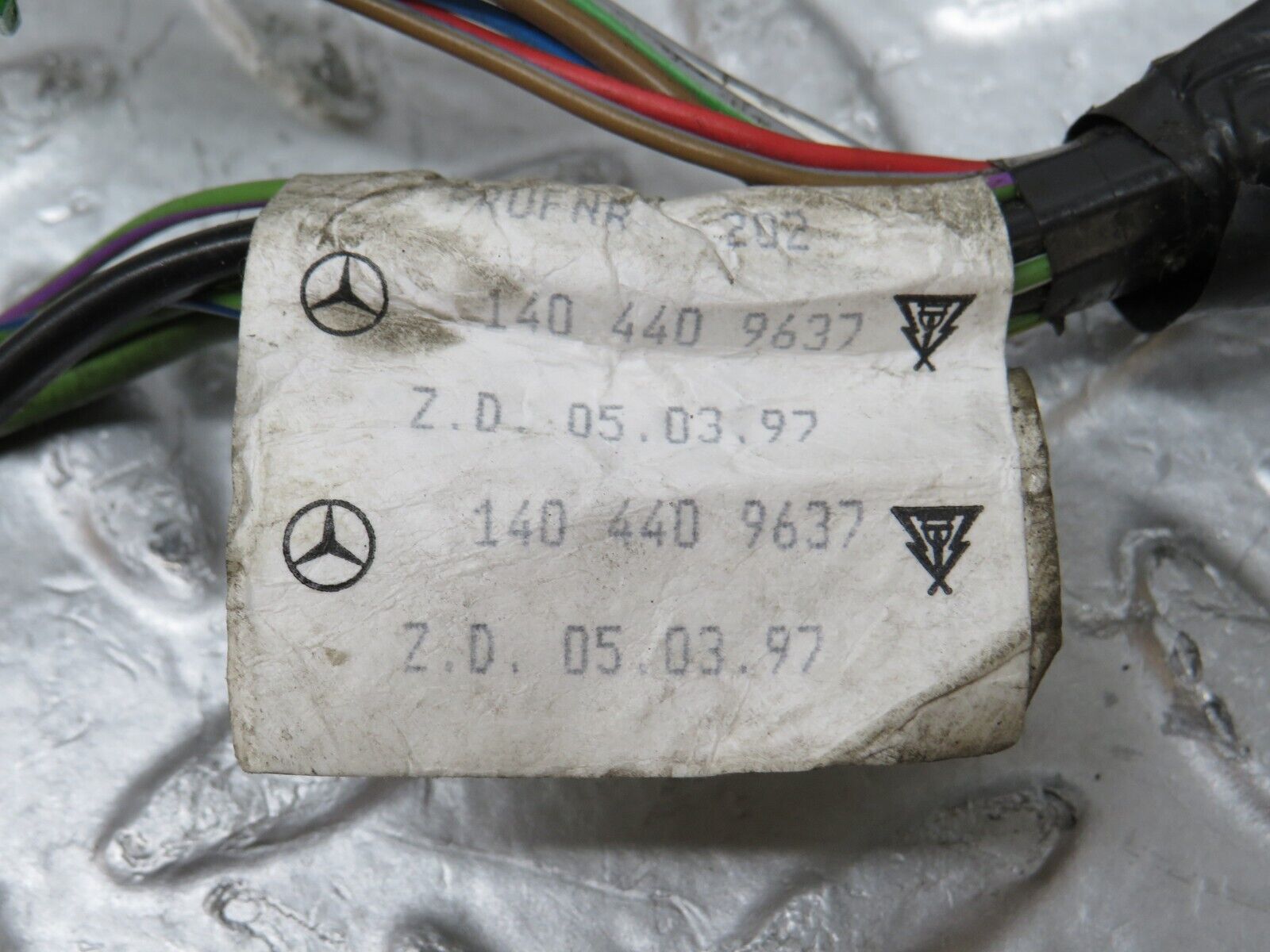 35307 Mercedes-Benz W140 Door Wire Harness 1404409637