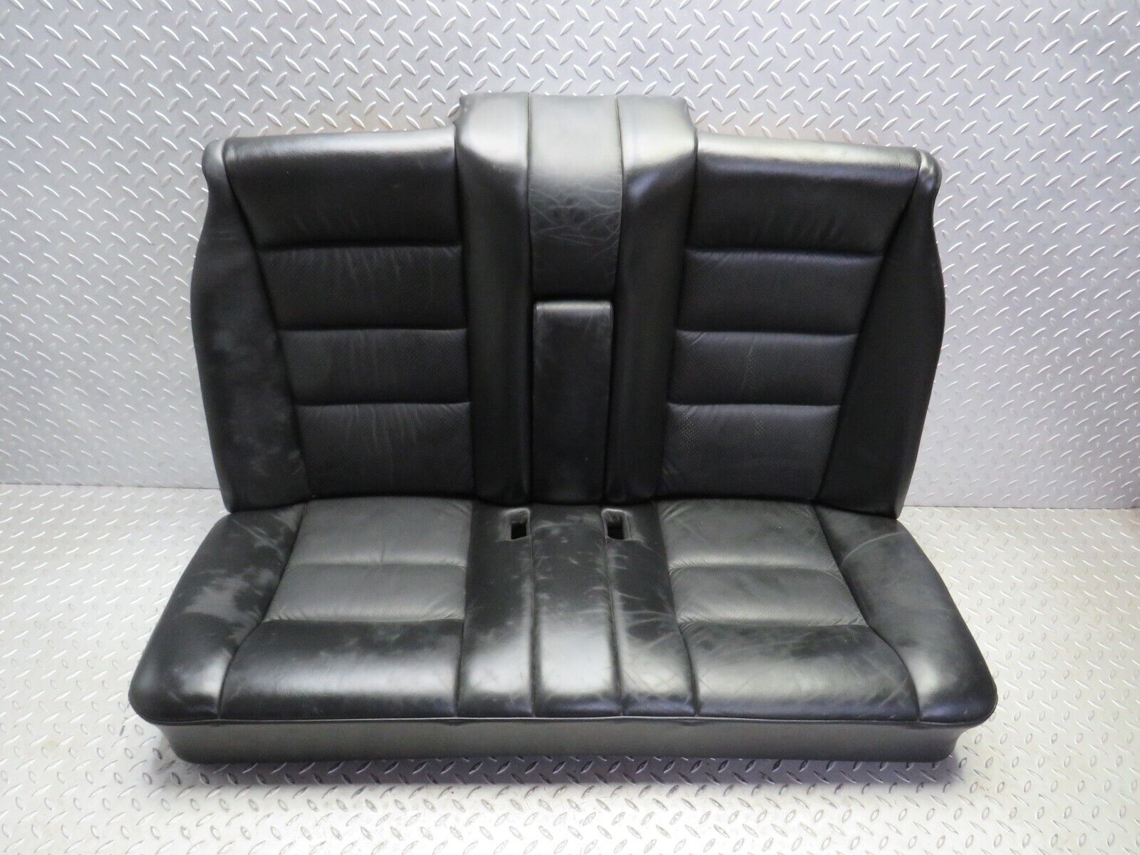 37878 Mercedes-Benz A124 320E Cabriolet Rear Seat Leather Black 1249203116