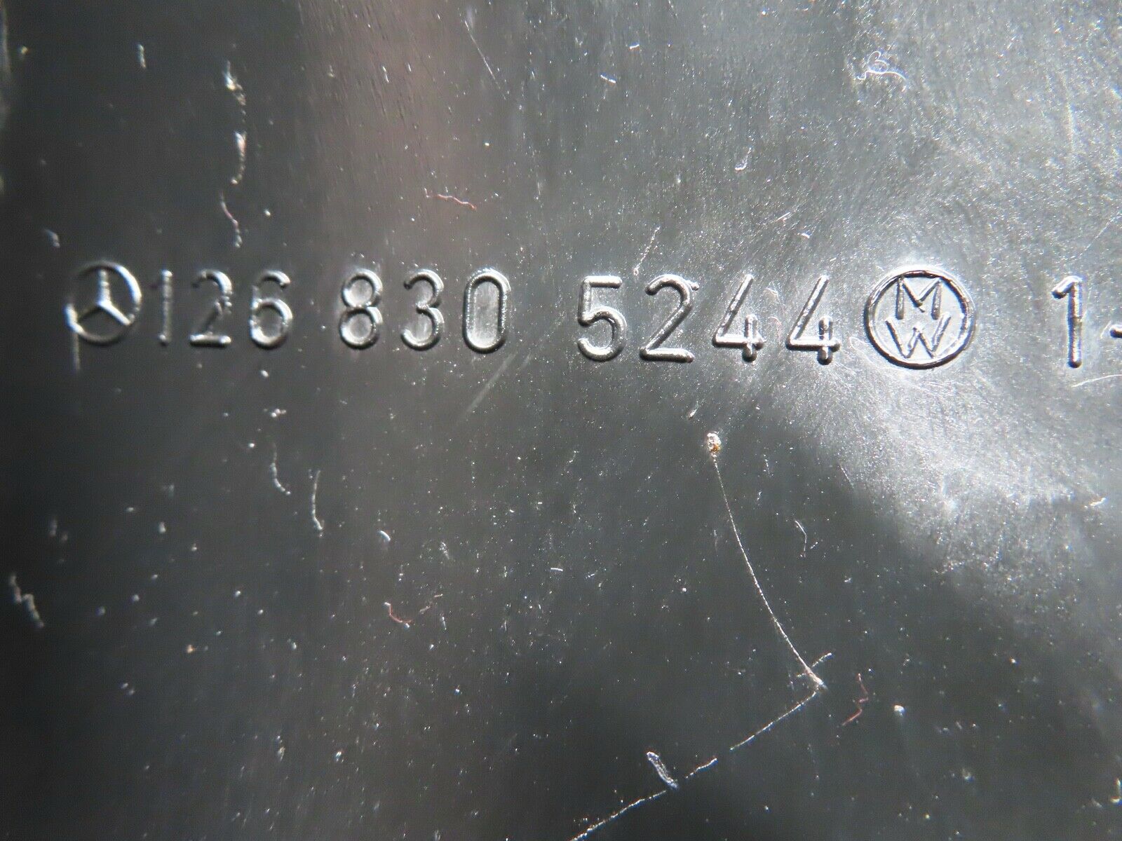 21501 Mercedes-Benz W126 300SE Under Dash Panel Right Burgundy Red 1268305244