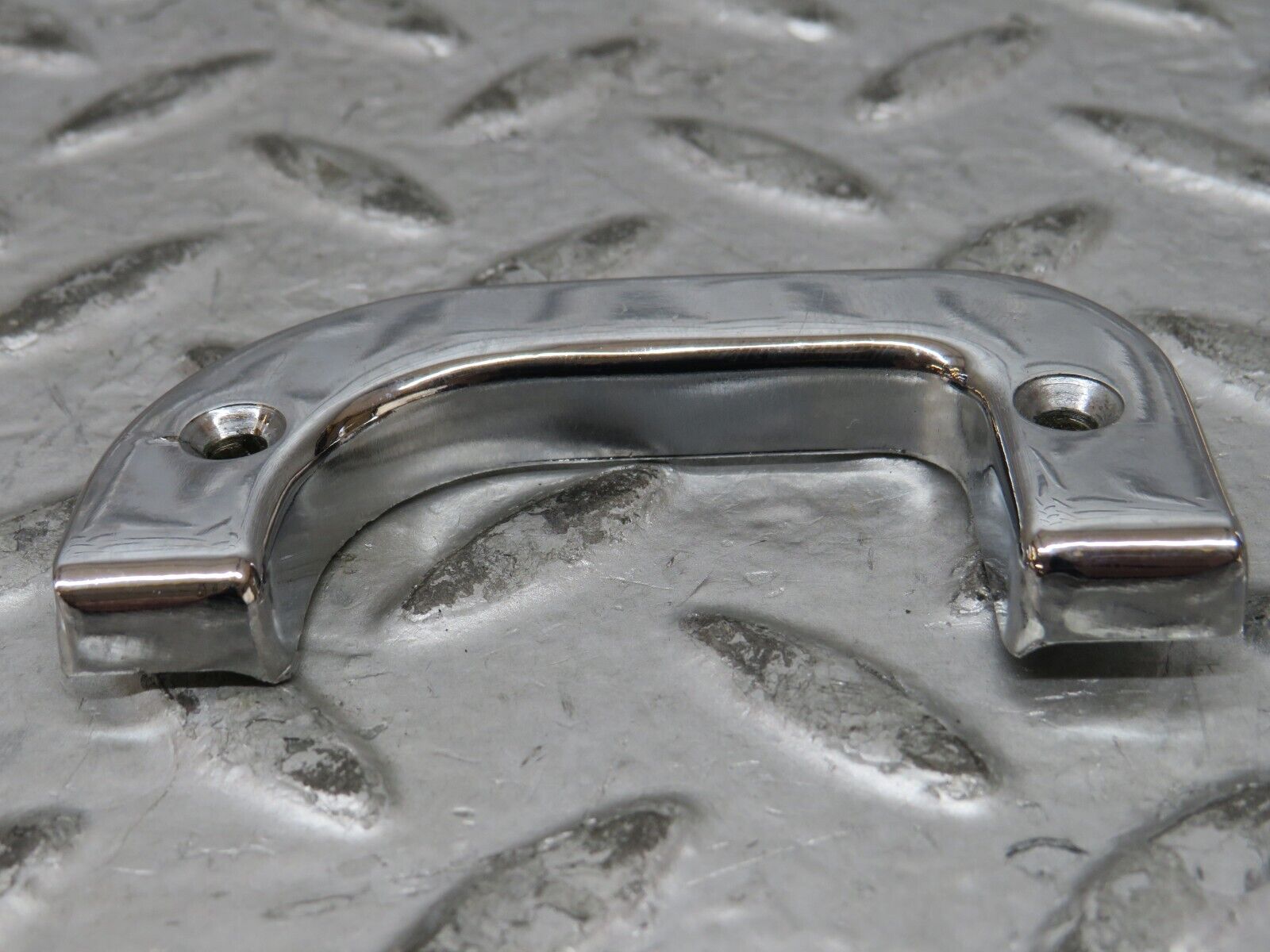 27870 Mercedes-Benz W123 280E Left Interior Chrome Door Latch Trim 1237230124