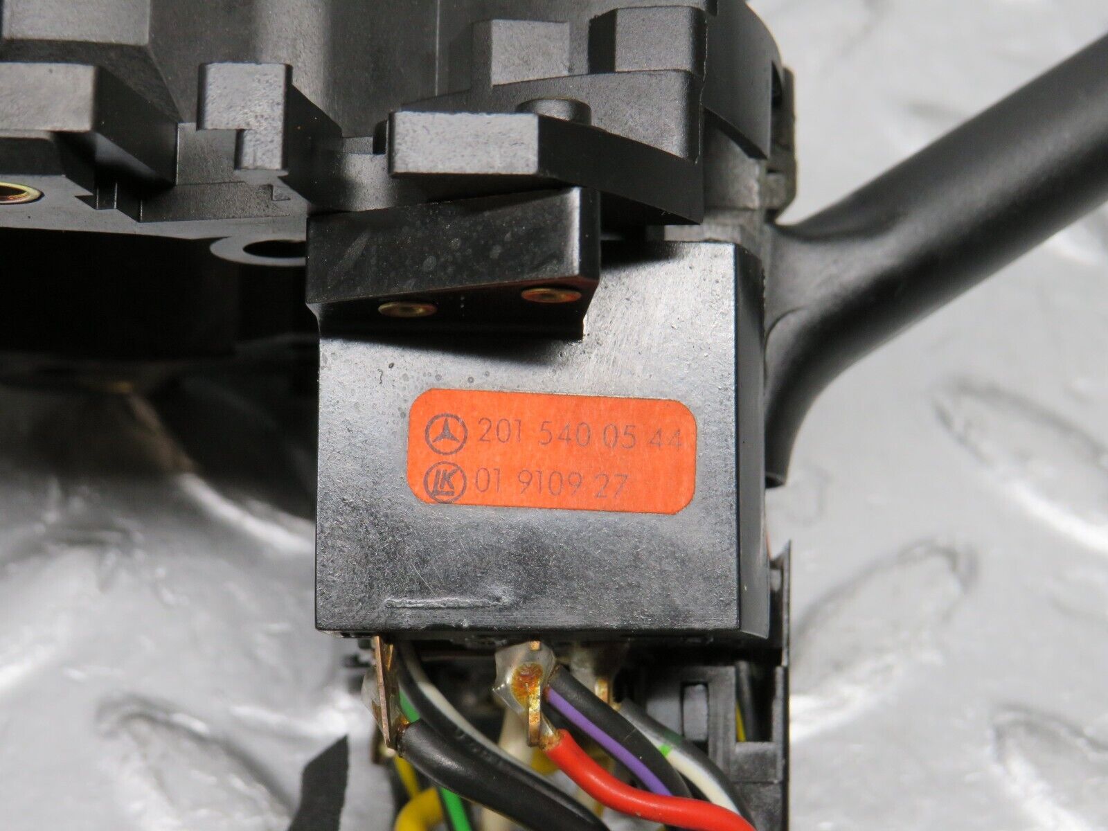 38768 Mercedes-Benz W201 190E 2.6L Indicator Wiper Stalk & Contact Plate 2015400544 1244620597