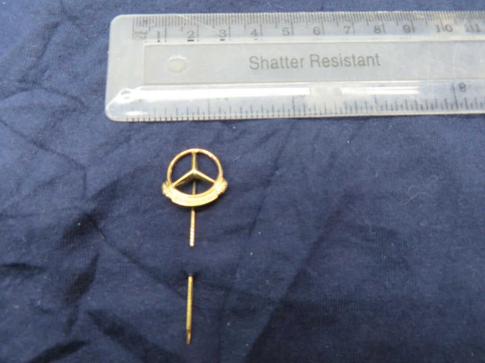 13108 Mercedes-Benz Award Badge Lapel Pin 250000 Km Gold Plated