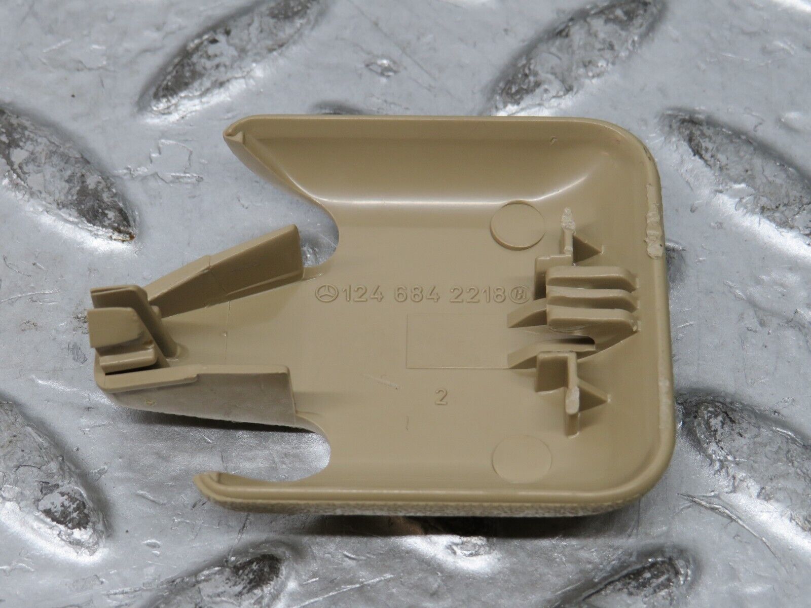 27611 Mercedes-Benz S124 300TE Front Seat Rail Trim Cover Pair 1246842218