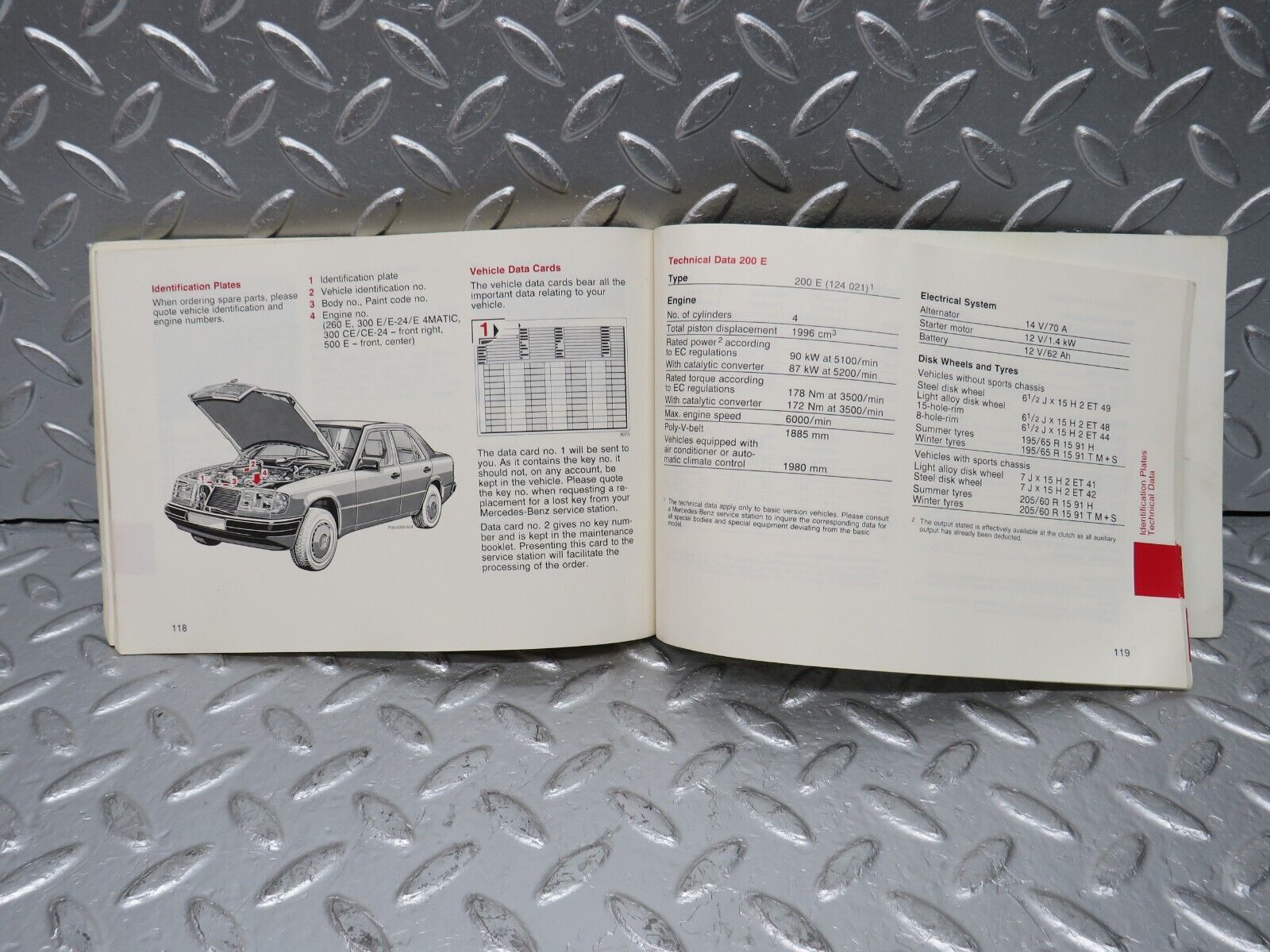 30535 Mercedes-Benz W124 230E Owners Manual 1245844483