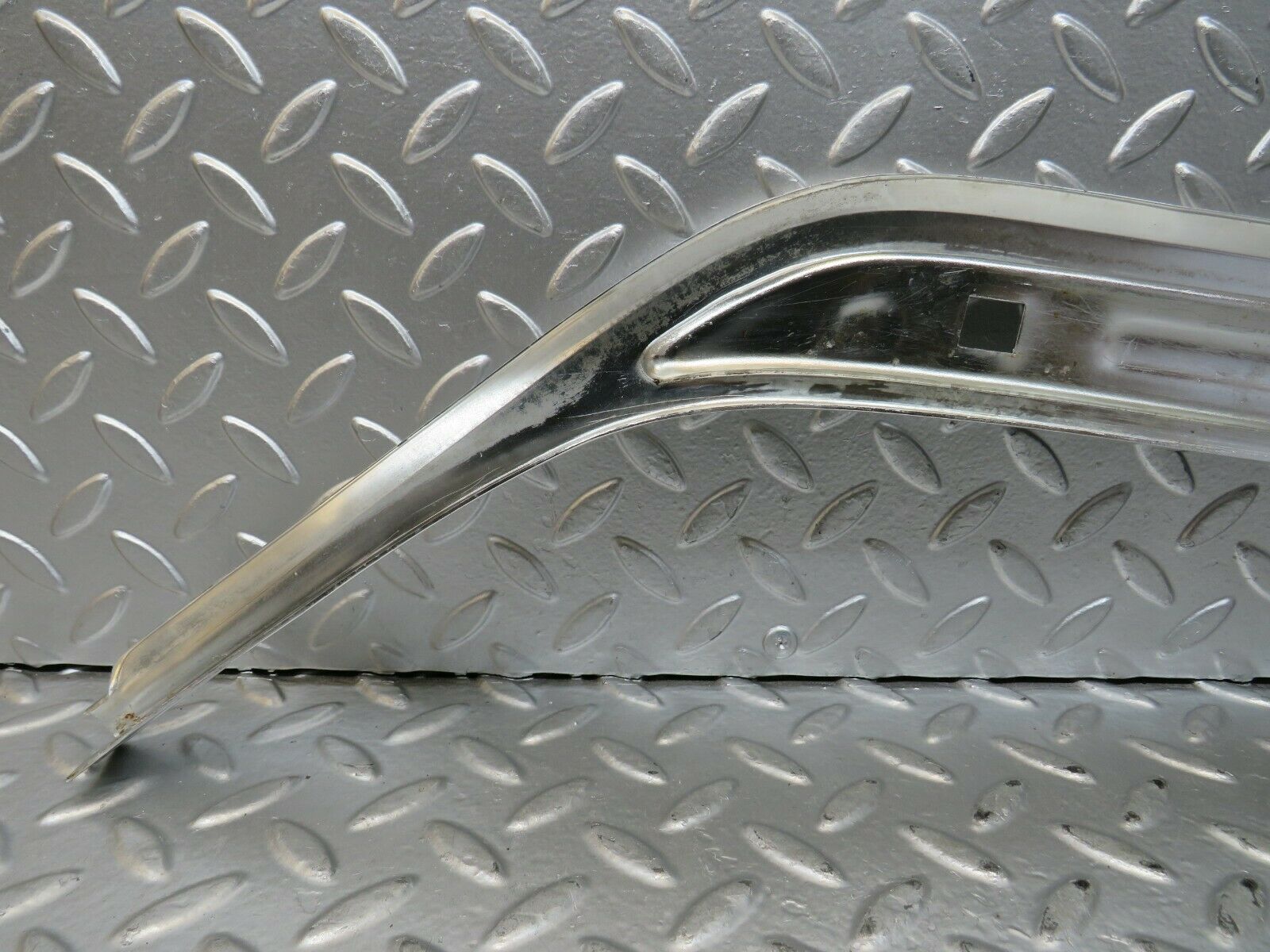 23367 Mercedes-Benz W116 350SE A Pillar Chrome Moulding Trim Left Side