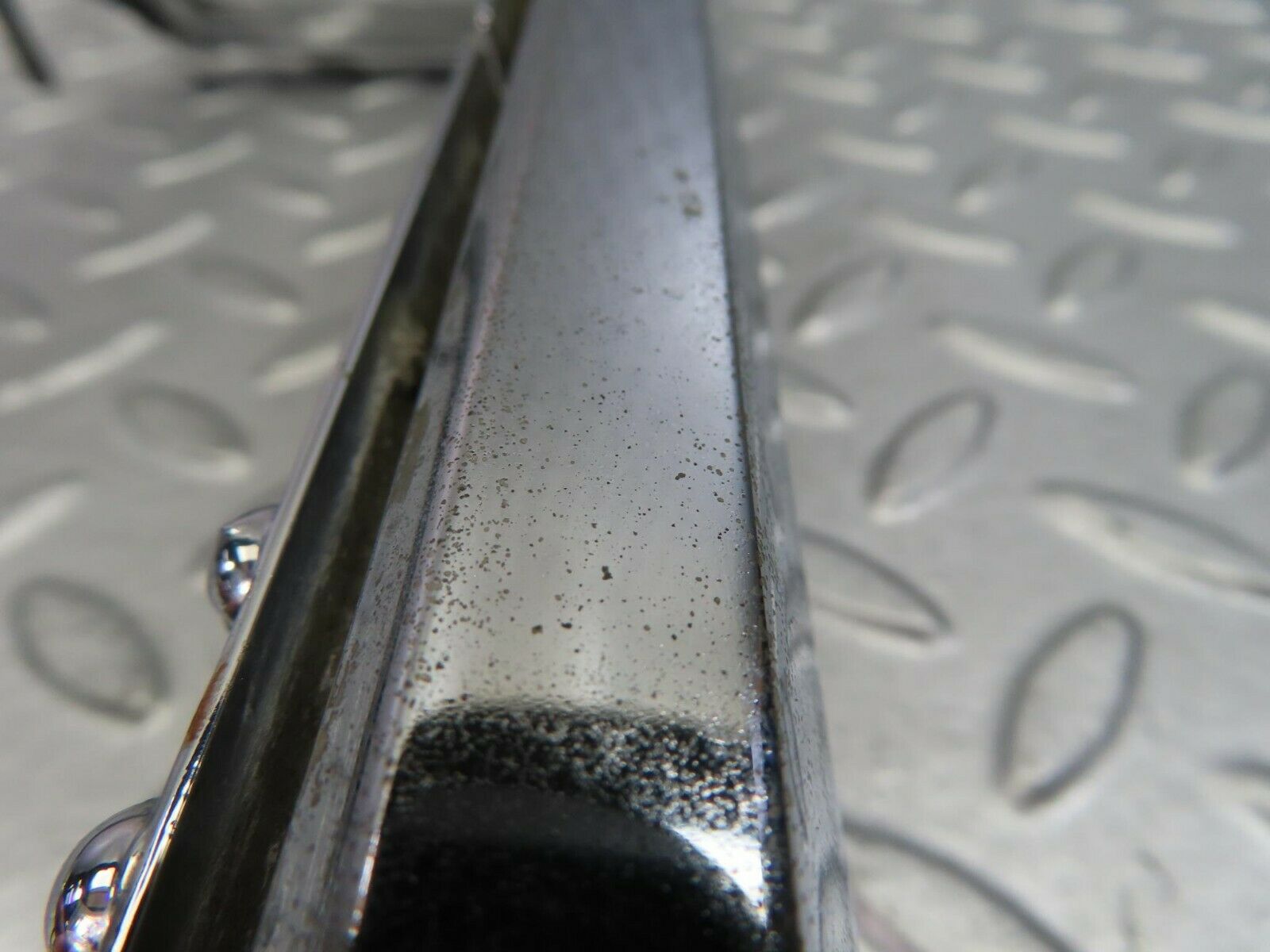 8514 Mercedes-Benz W115 Tail Light Chrome Frame Right