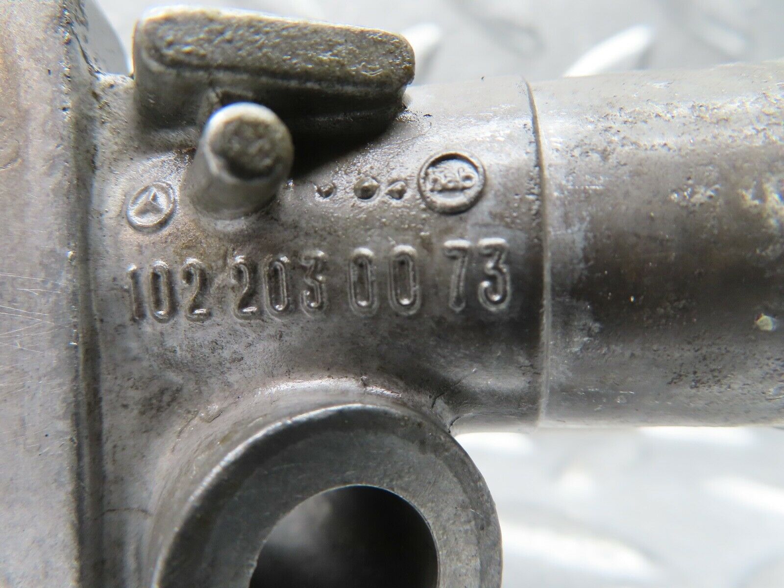 21300 Mercedes-Benz W123 230E Cooling Water Pump Housing Flange 1022030073