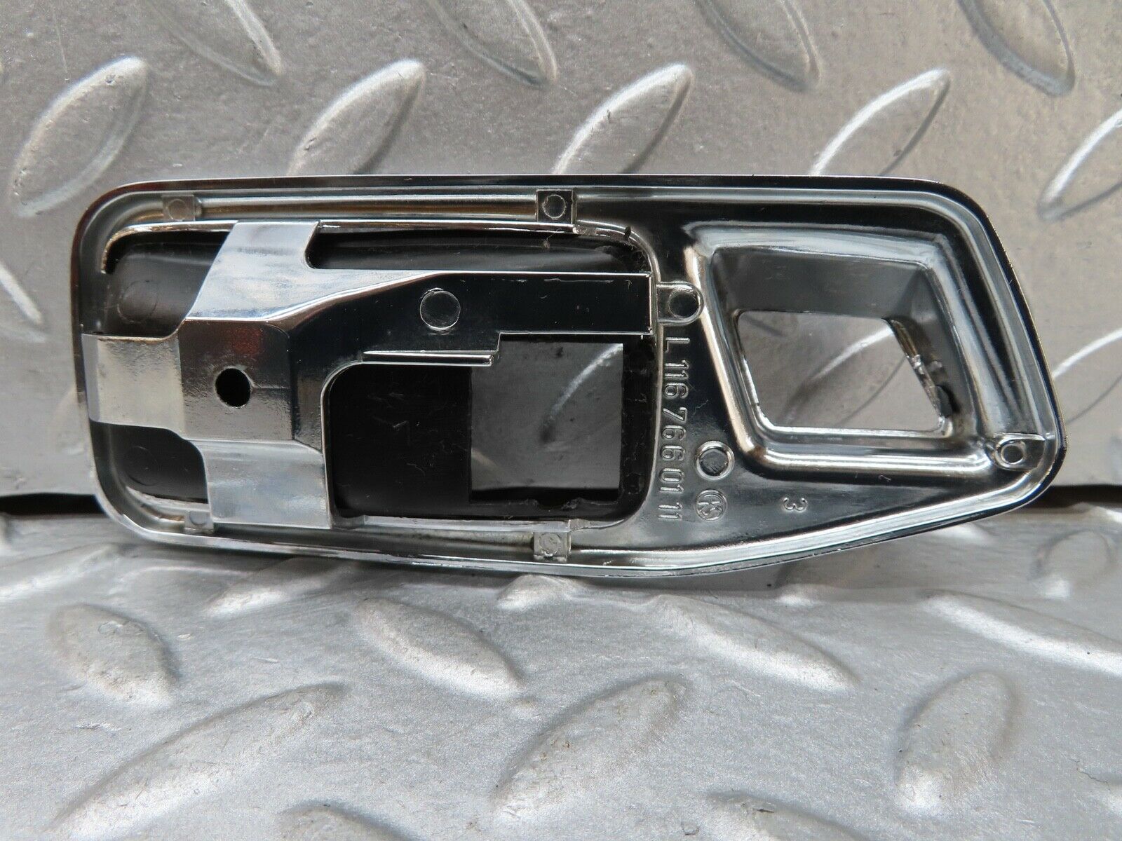 17574 Mercedes-Benz W116 450SEL Chrome Frame For Door Opener Left 1167660111