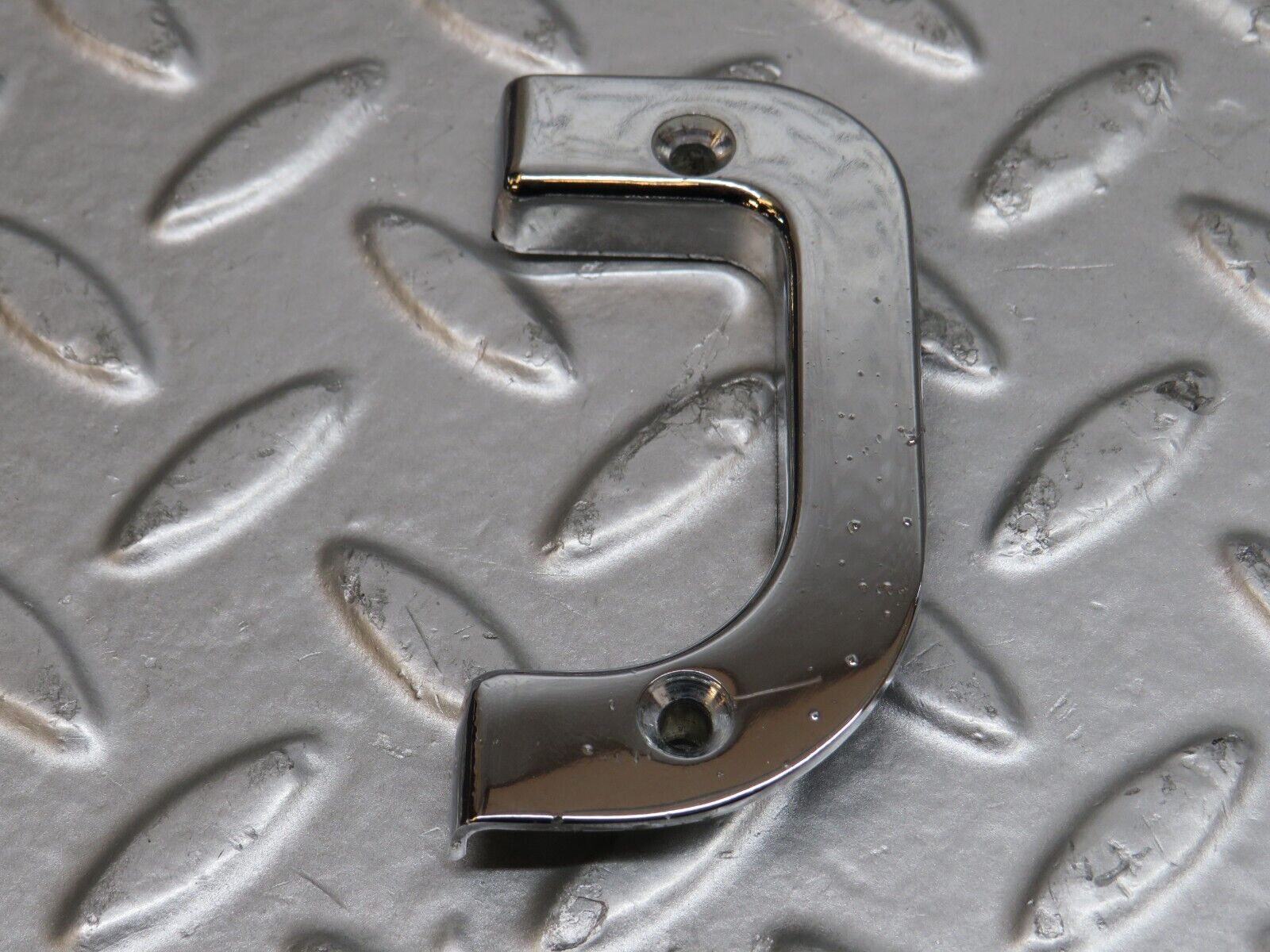 29682 Mercedes-Benz W123 230E Right Interior Chrome Door Latch Trim 1237230224