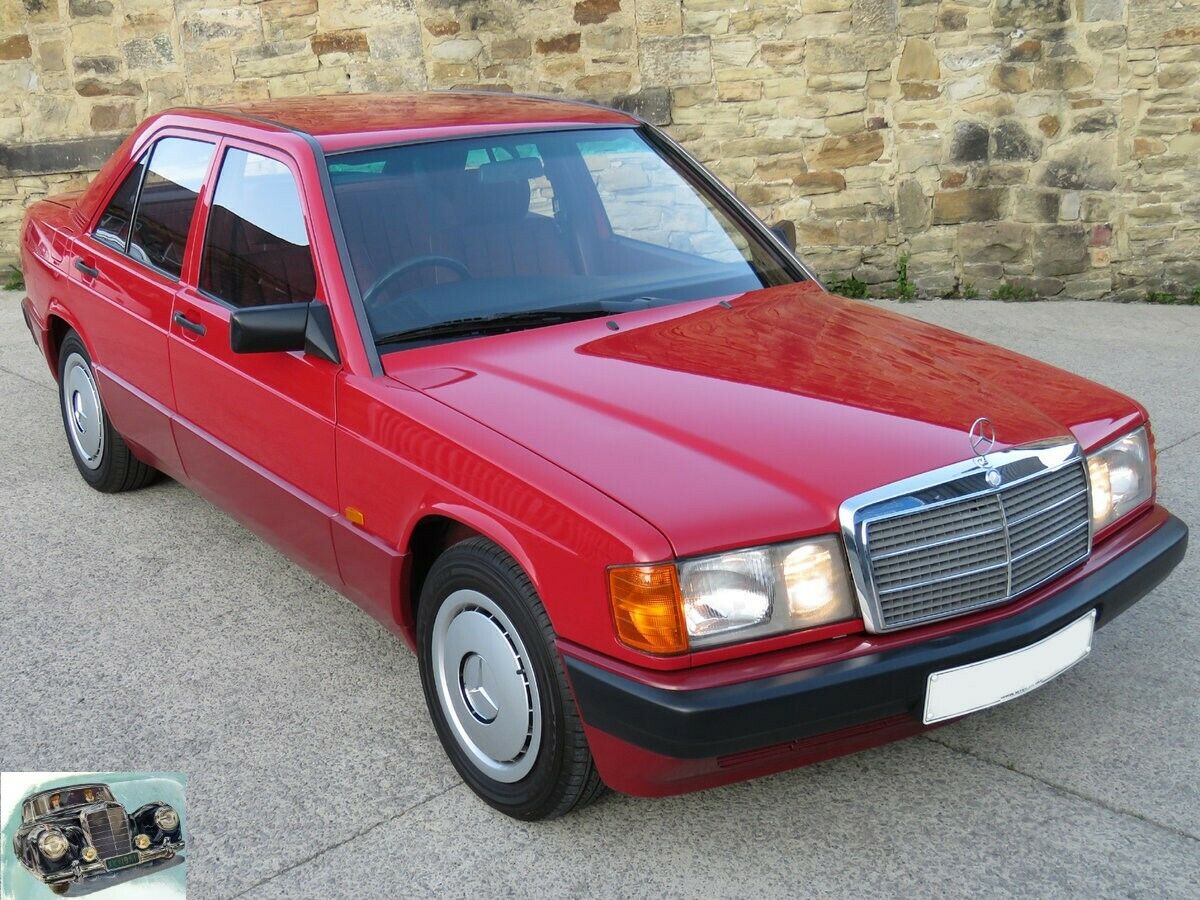 14629 Mercedes-Benz W201 190E Rear Right Door Moulding Trim Red 2016905840