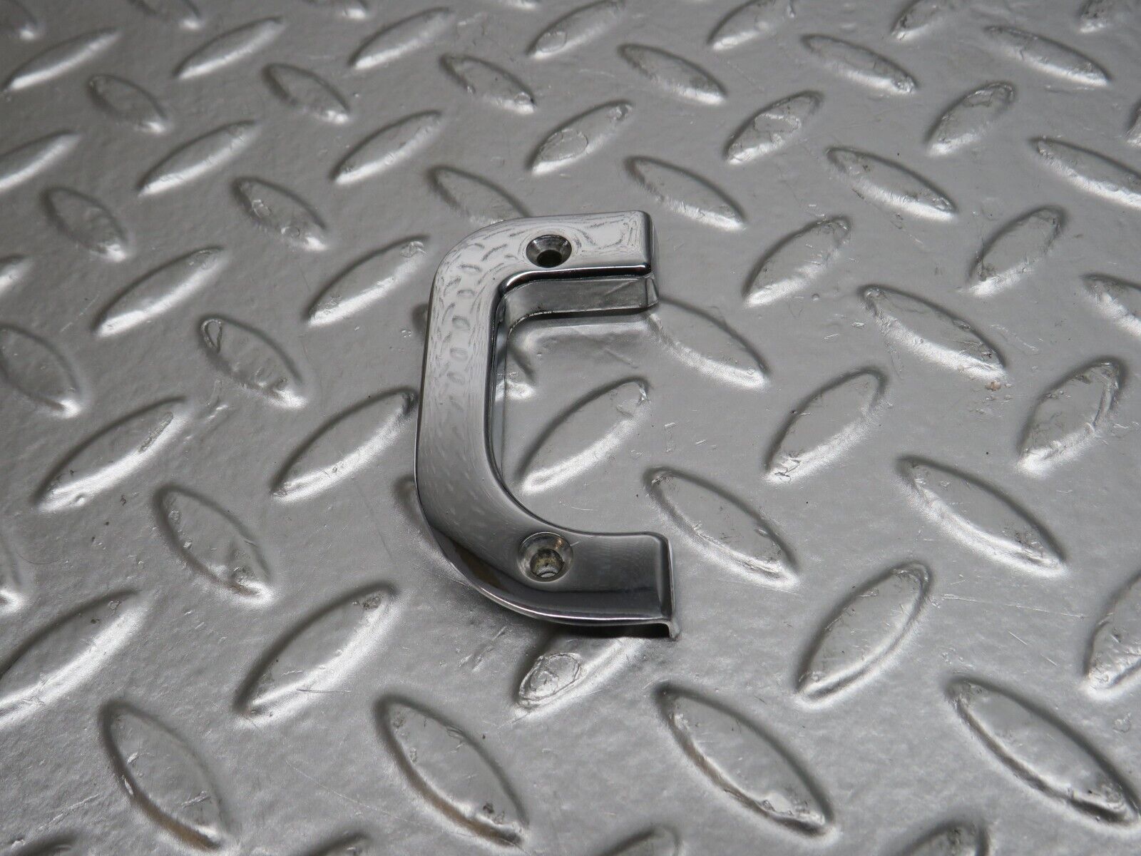 32179 Mercedes-Benz W123 230E Left Interior Chrome Door Latch Trim 1237230124