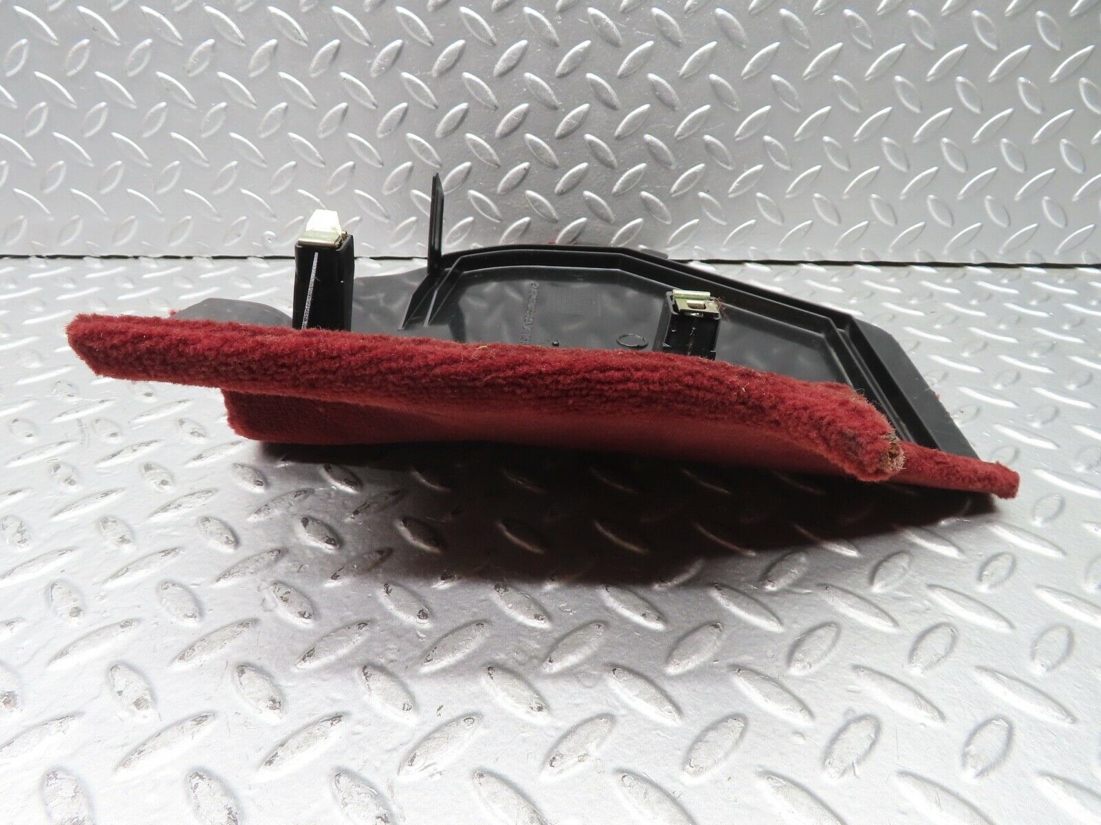 21502 Mercedes-Benz W126 300SE Front Right Kick Panel Burgundy Red 1266880406