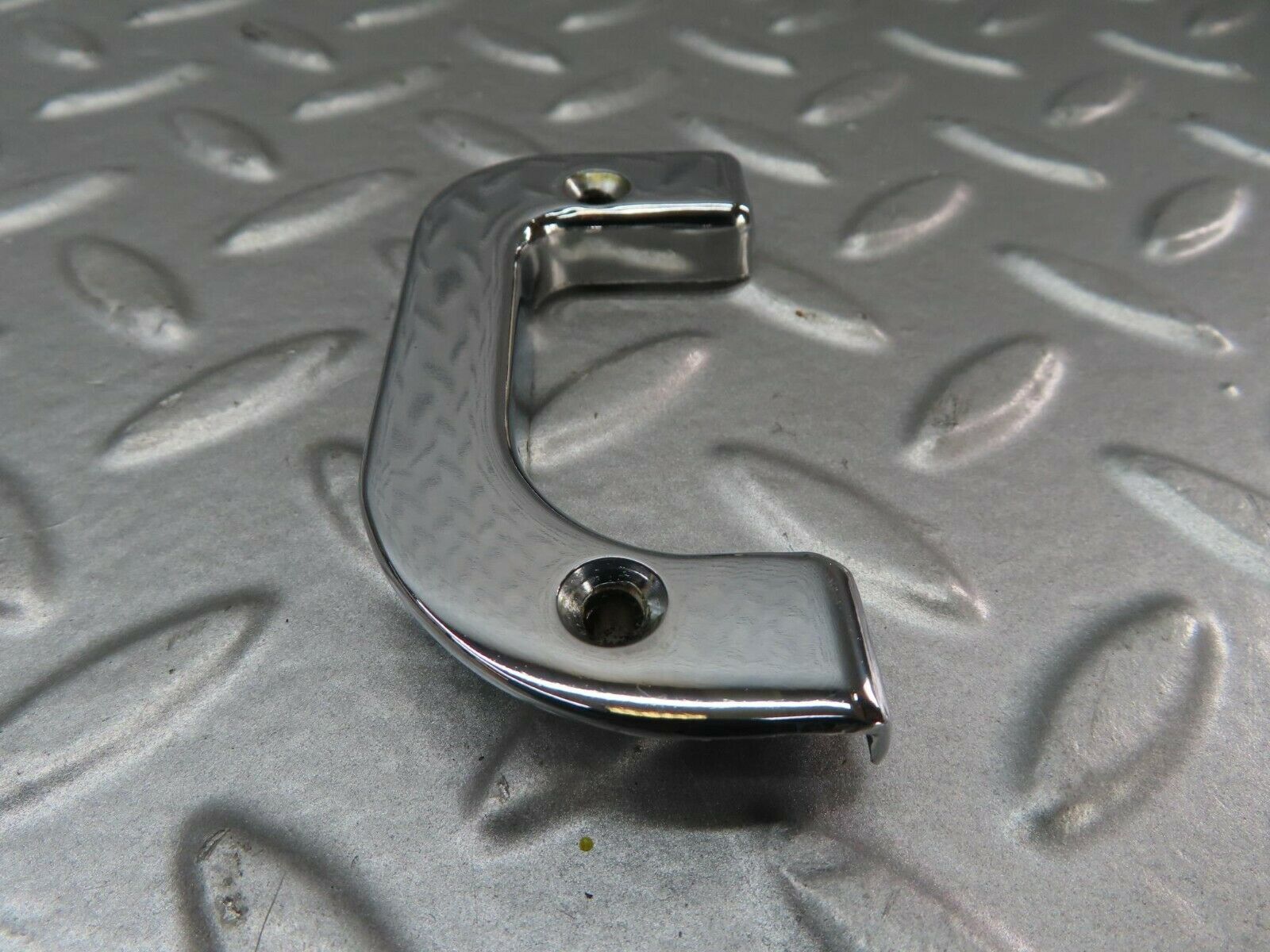 15228 Mercedes-Benz W123 230E Left Interior Chrome Door Latch Trim 1237230124