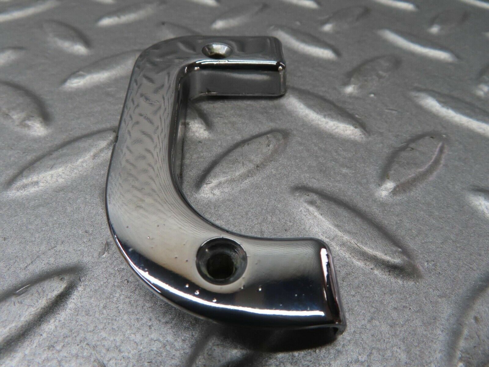 13555 Mercedes-Benz W123 200 Left Interior Chrome Door Latch Trim 1237230124